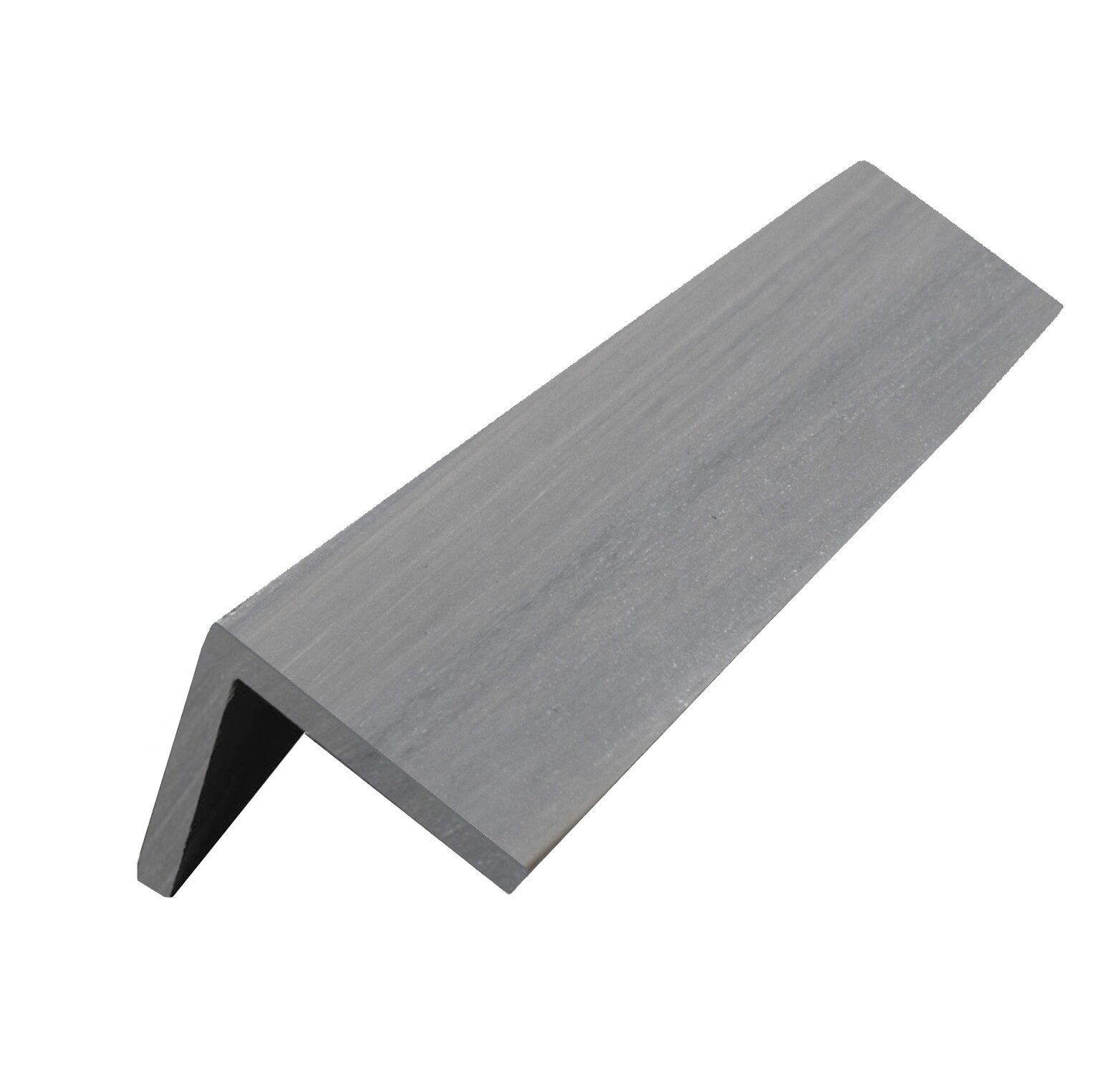 WPC Profi Terrassendielen MUSTER L Abschlussleiste 15 cm grau 50x50 mm, (Abschlussleiste, Musterstück 15 cm)
