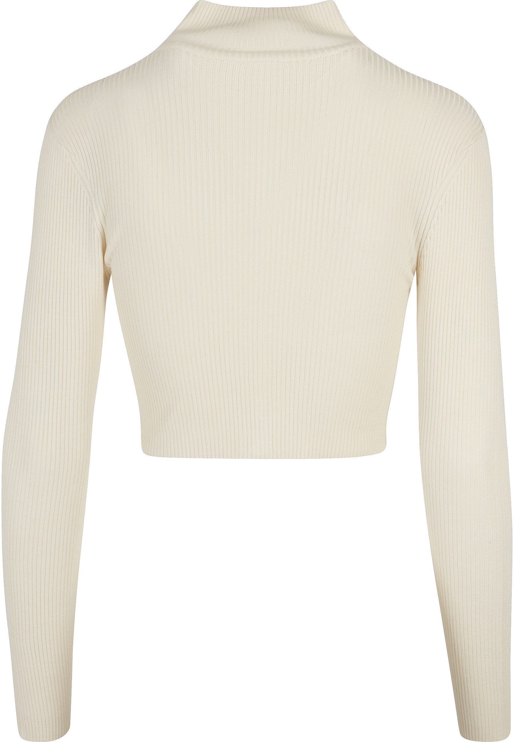 URBAN CLASSICS Cardigan Urban Classics Damen Ladies Cropped Rib Knit Zip Cardigan (1-tlg)