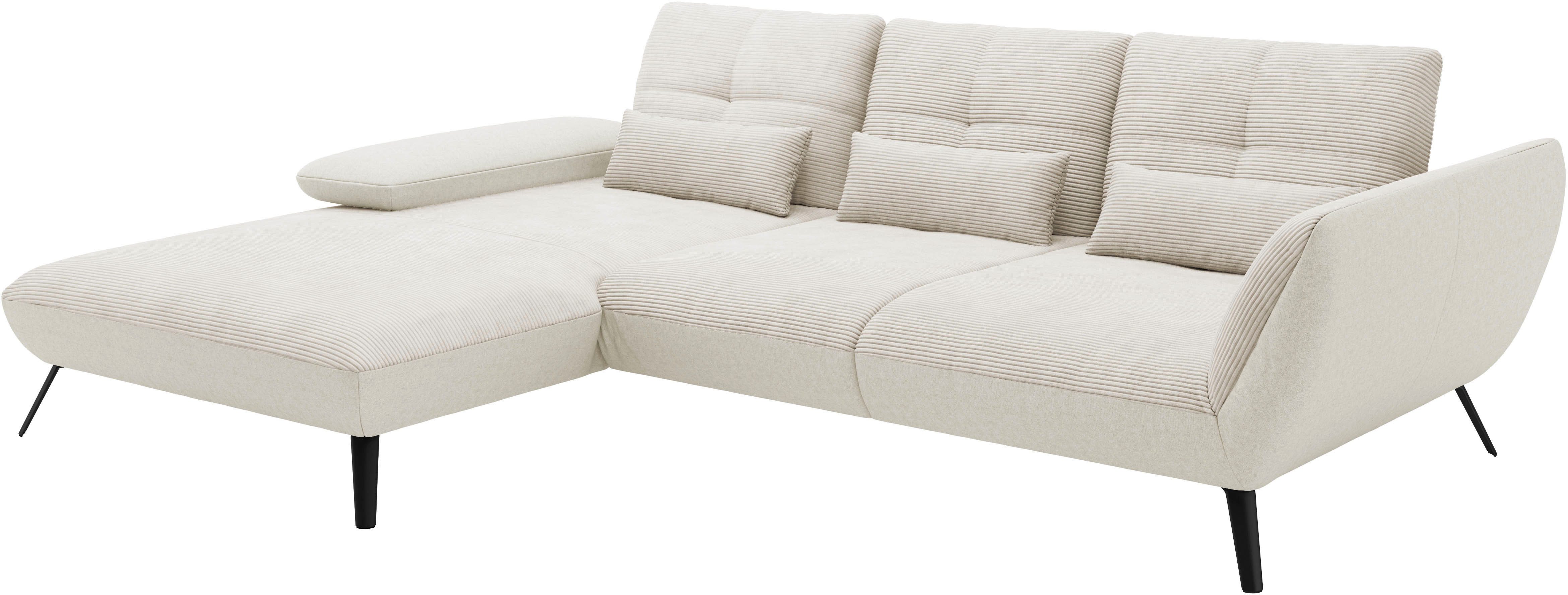 OTTO home Ecksofa Mikado L-Form, inkl. Sitztiefenverstellung und Armteilverstellung