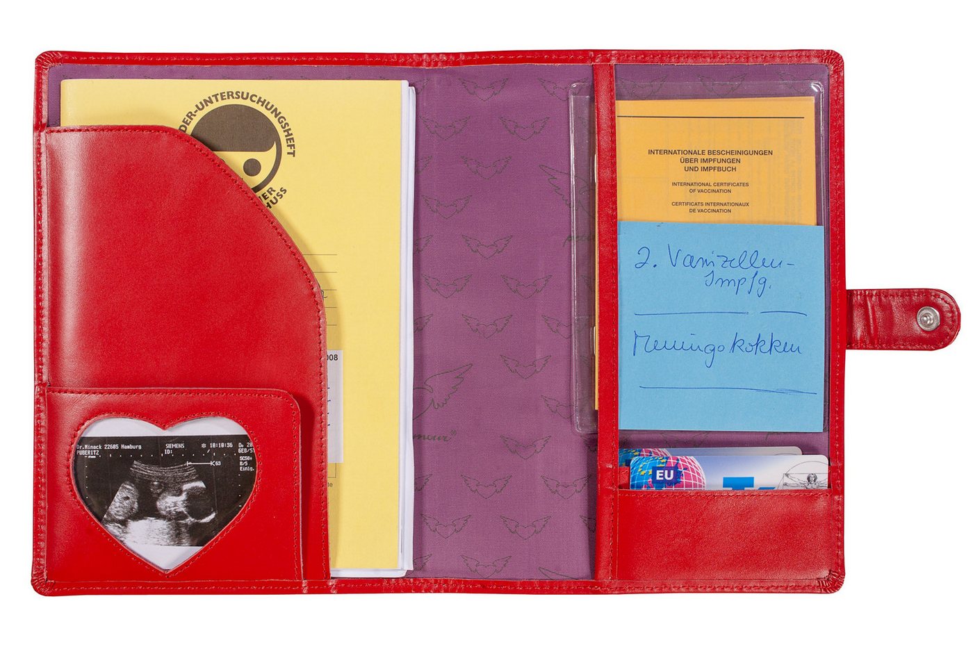 Thumbnail - petit amour Mutterpass-Hülle LEONIE Schwangerschafts-Organizer & Leder Etui Geburtsgeschenk, Reiseunterlagen, Organizer,...