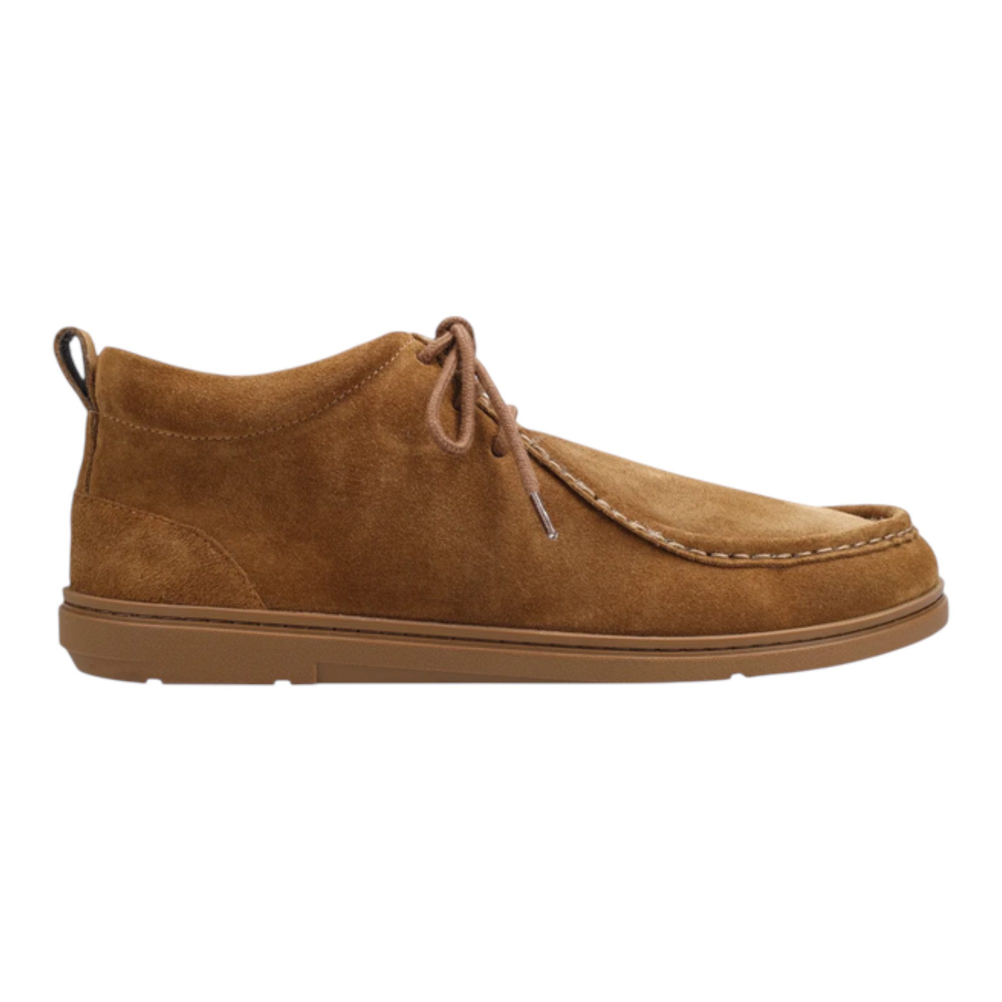 GROUNDIES Mokassin Pebble (Zero Drop, Veloursleder, warm gefüttert) carmelbraun Sneaker