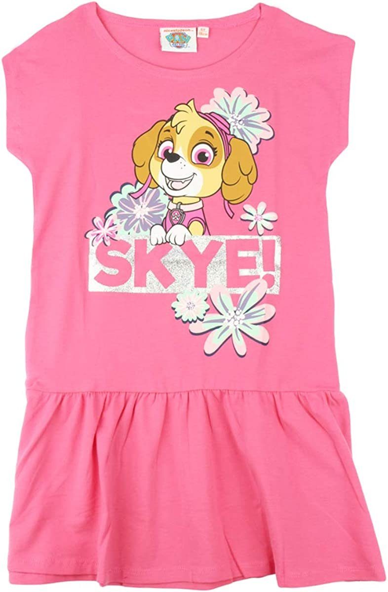 PAW PATROL Jerseykleid Paw Patrol 3 6 Sommerkleid Pink Mädchenkleid 4 5 8 Kleid Jahre