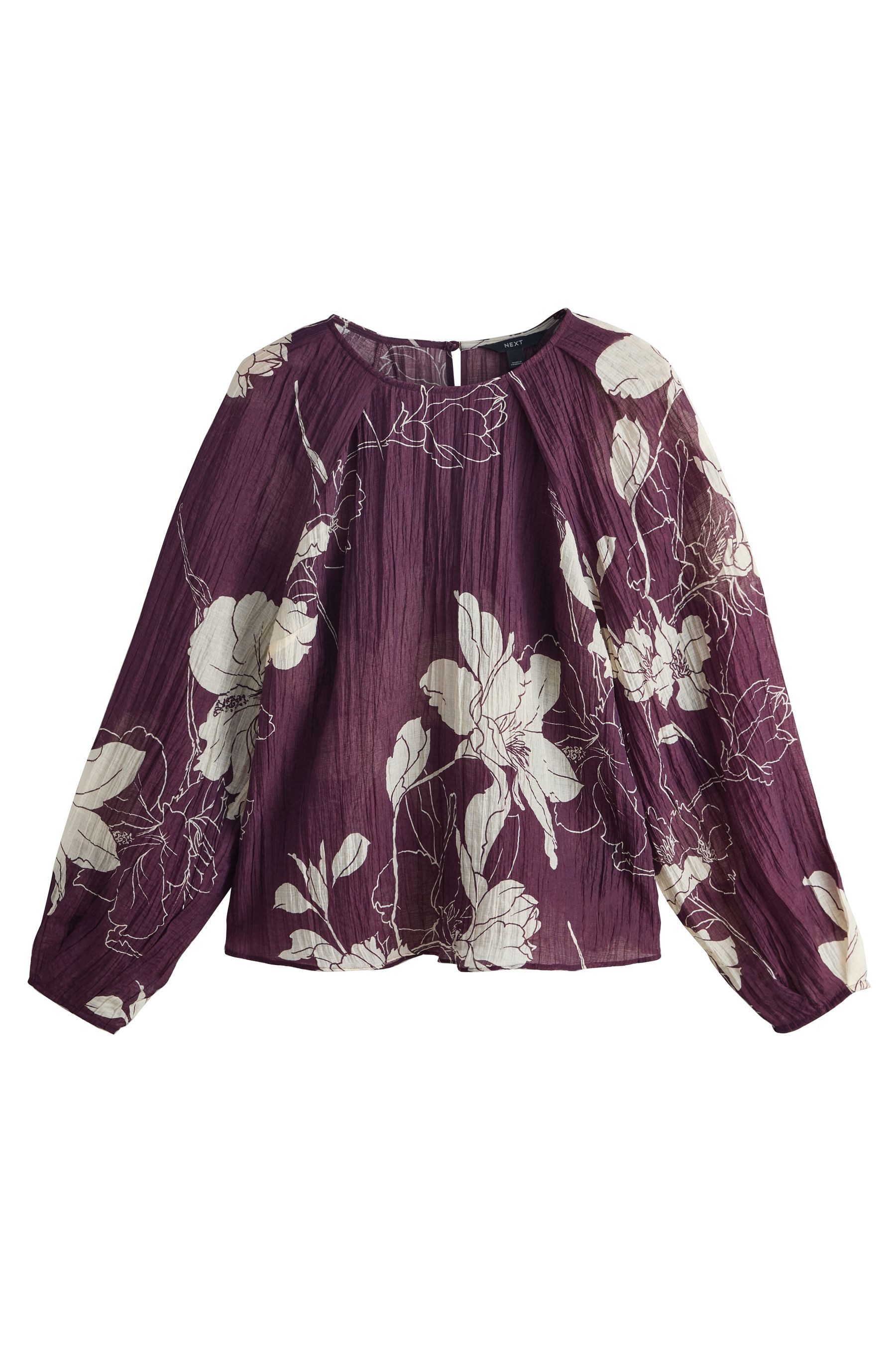 Next Langarmbluse Bluse mit voluminösen langen Ärmeln (1-tlg)