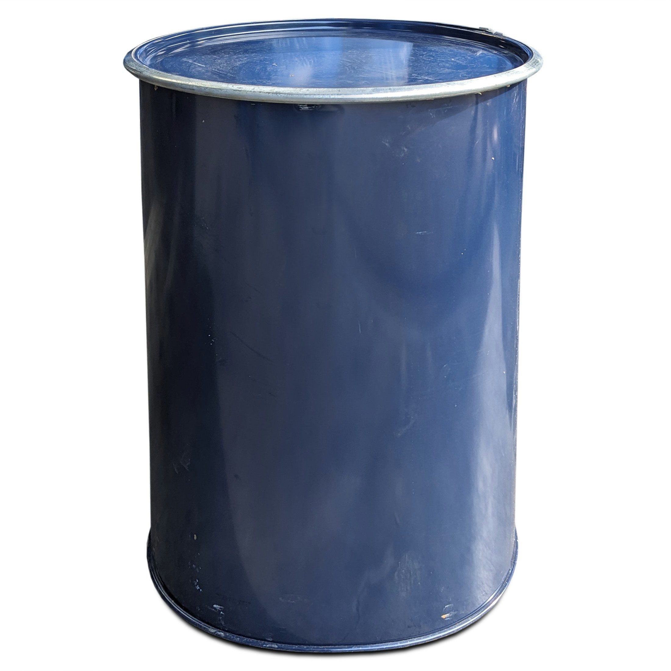 Plasteo Stehtisch 200 Liter Metallfass Tonne mit Deckel Stahlfass Ölfass Fe günstig online kaufen