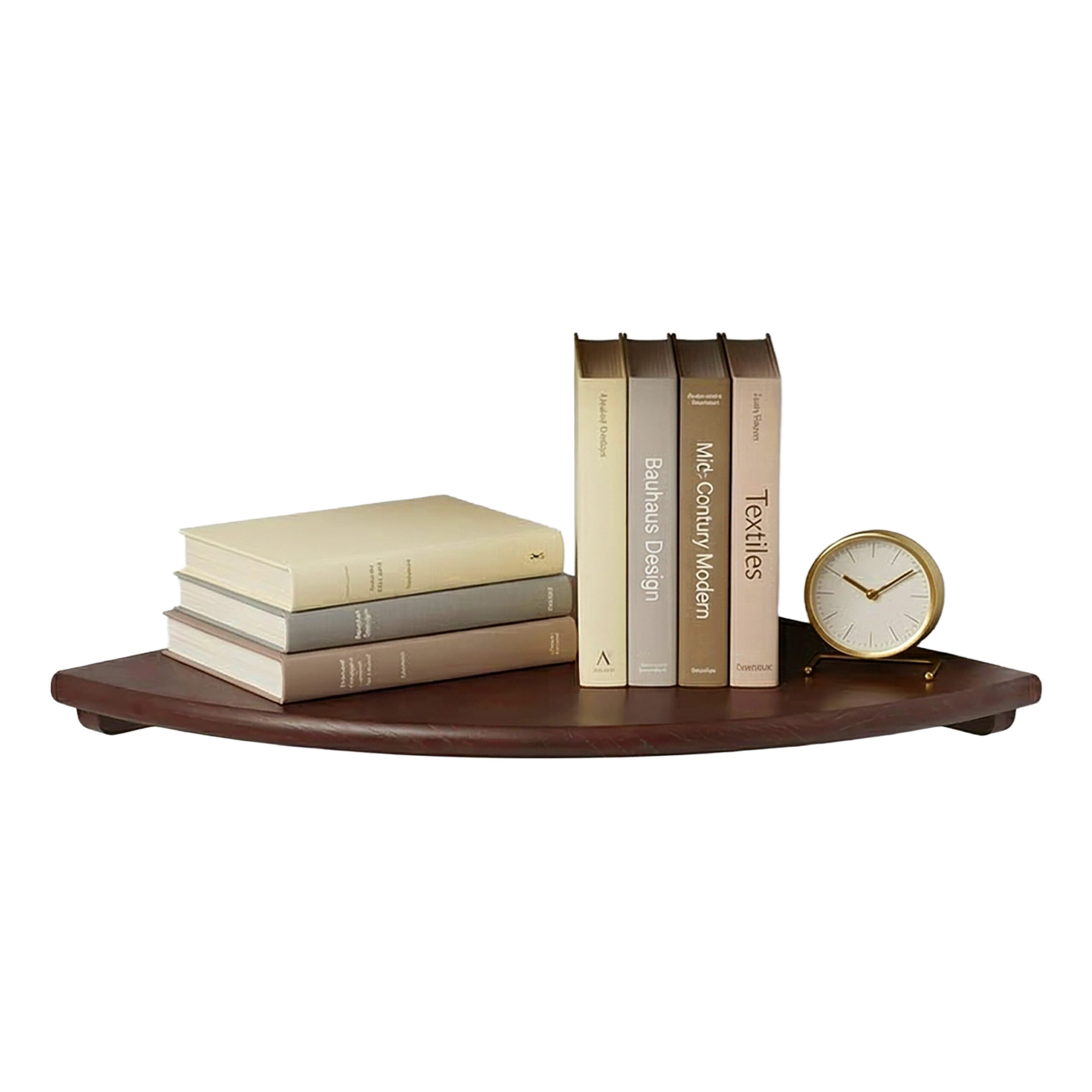 relaxdays Eckregal Wand Walnussholz, 1-tlg., dunkelbraun, 40 cm