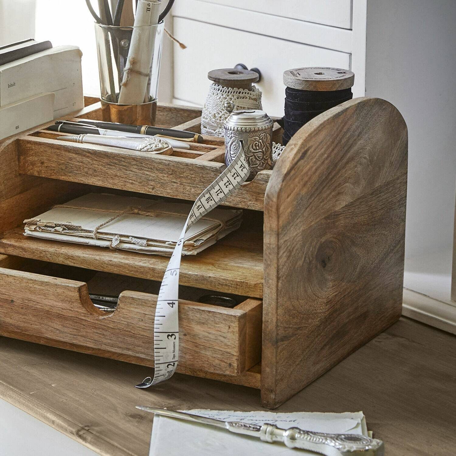 Mirabeau Maßband Maßband Mètre antiksilber – Bild 4 von 4