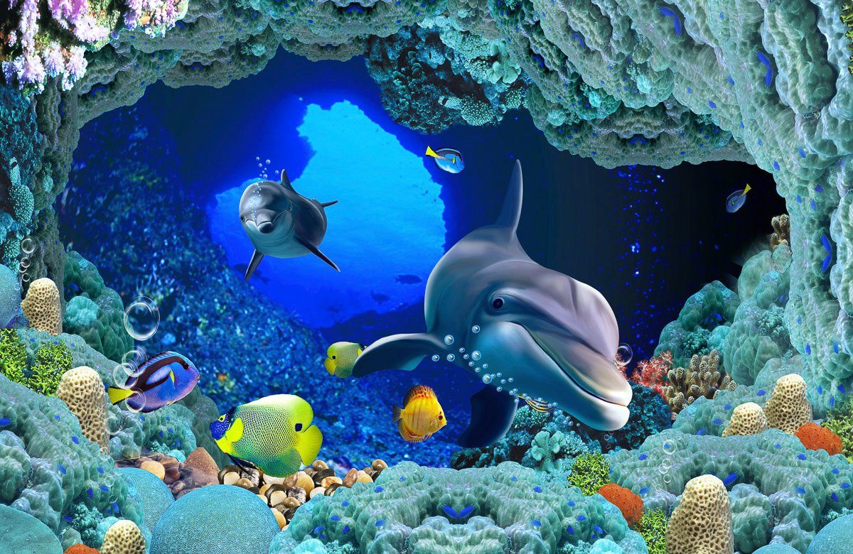 Papermoon Fototapete Unterwasserwelt