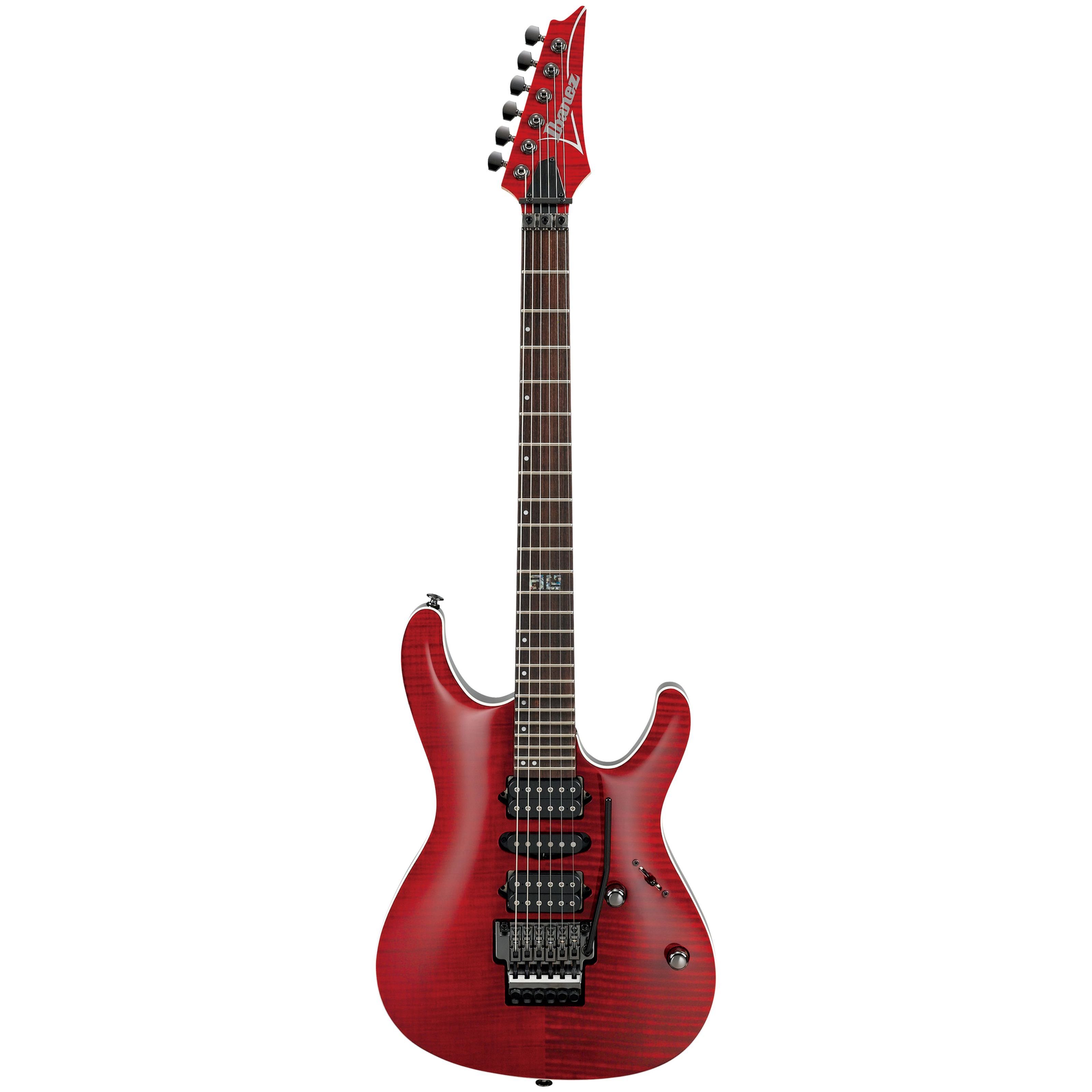 Ibanez E-Gitarre, Электрогитары, Ibanez Modelle, Kiko Loureiro Prestige KIKO100-TRR Transparent Ruby Red - E-Gitarre