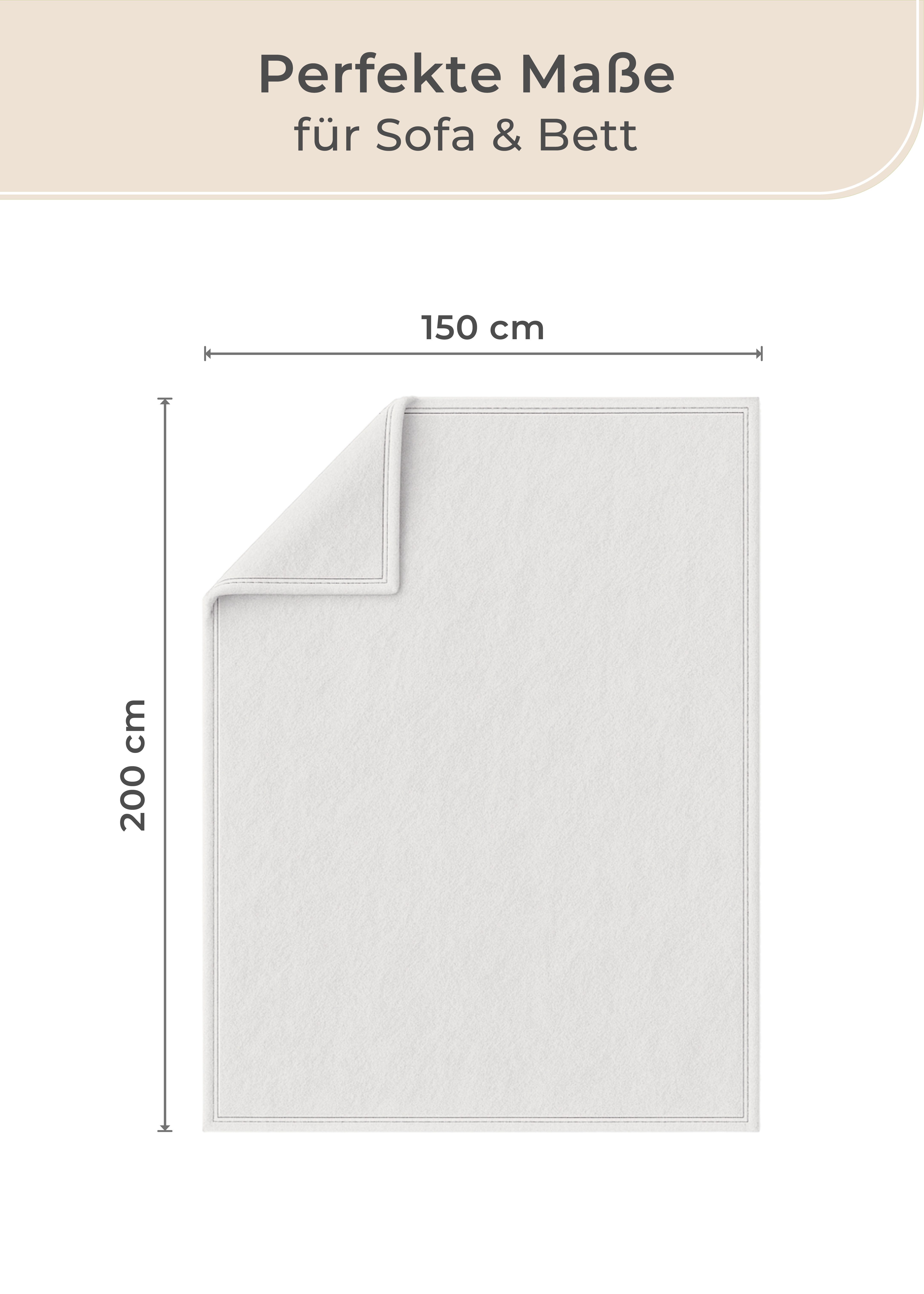 Wohndecke Wohndecke aus Baumwolle - Kuscheldecke, Baumwolldecke -, Laynenburg, Decke als Sofa-decke, Couchdecke, Wolldecke aus Baumwollmix – Bild 5 von 5