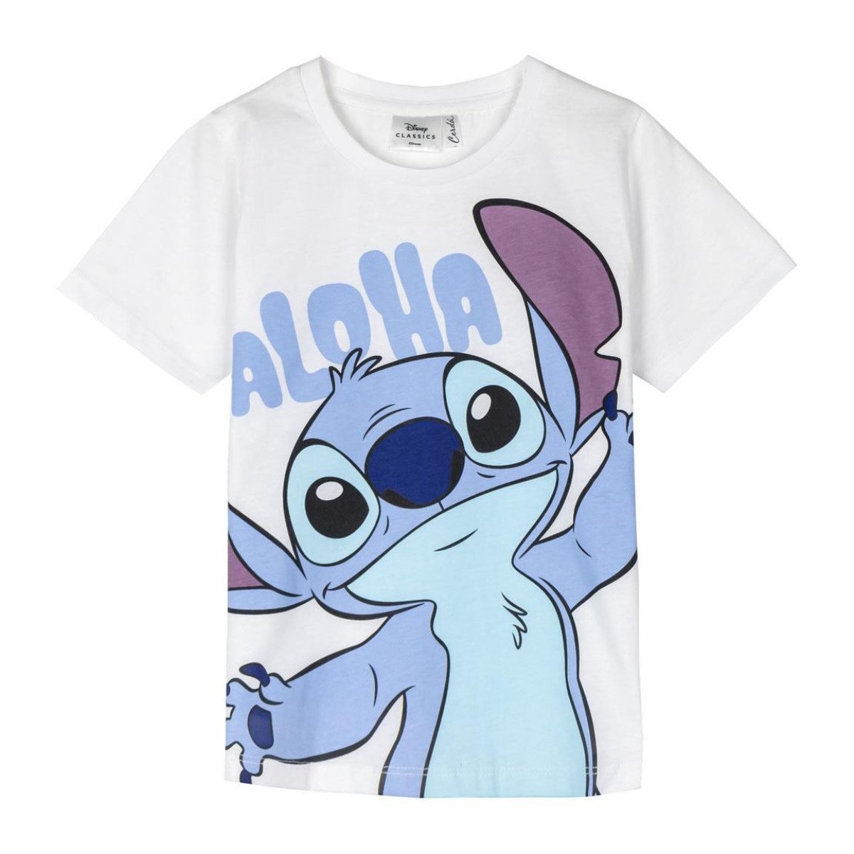 T-Shirt Disney Stitch Kinder T-Shirt kurzarm 100 % Baumwolle Jungen Mädchen