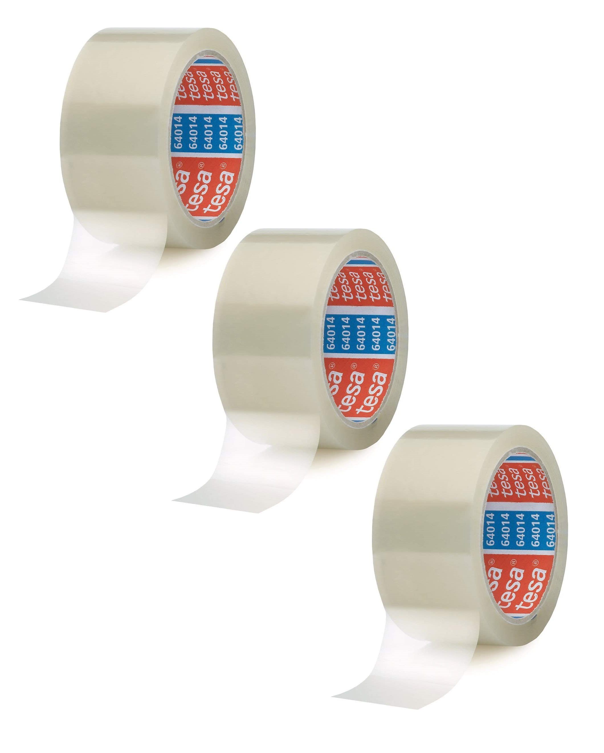 Klebeband 3x Packband 64014 PP transparent 50mm x 66 m