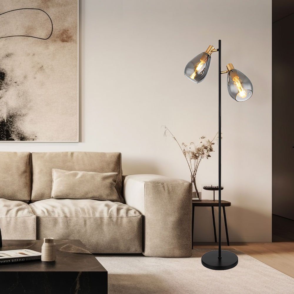 GLOBO LIGHTING Stehlampe, Leuchtmittel nicht inklusive, Stehleuchte Schlafzimmerlampe Beistellleuchte Stehlampe