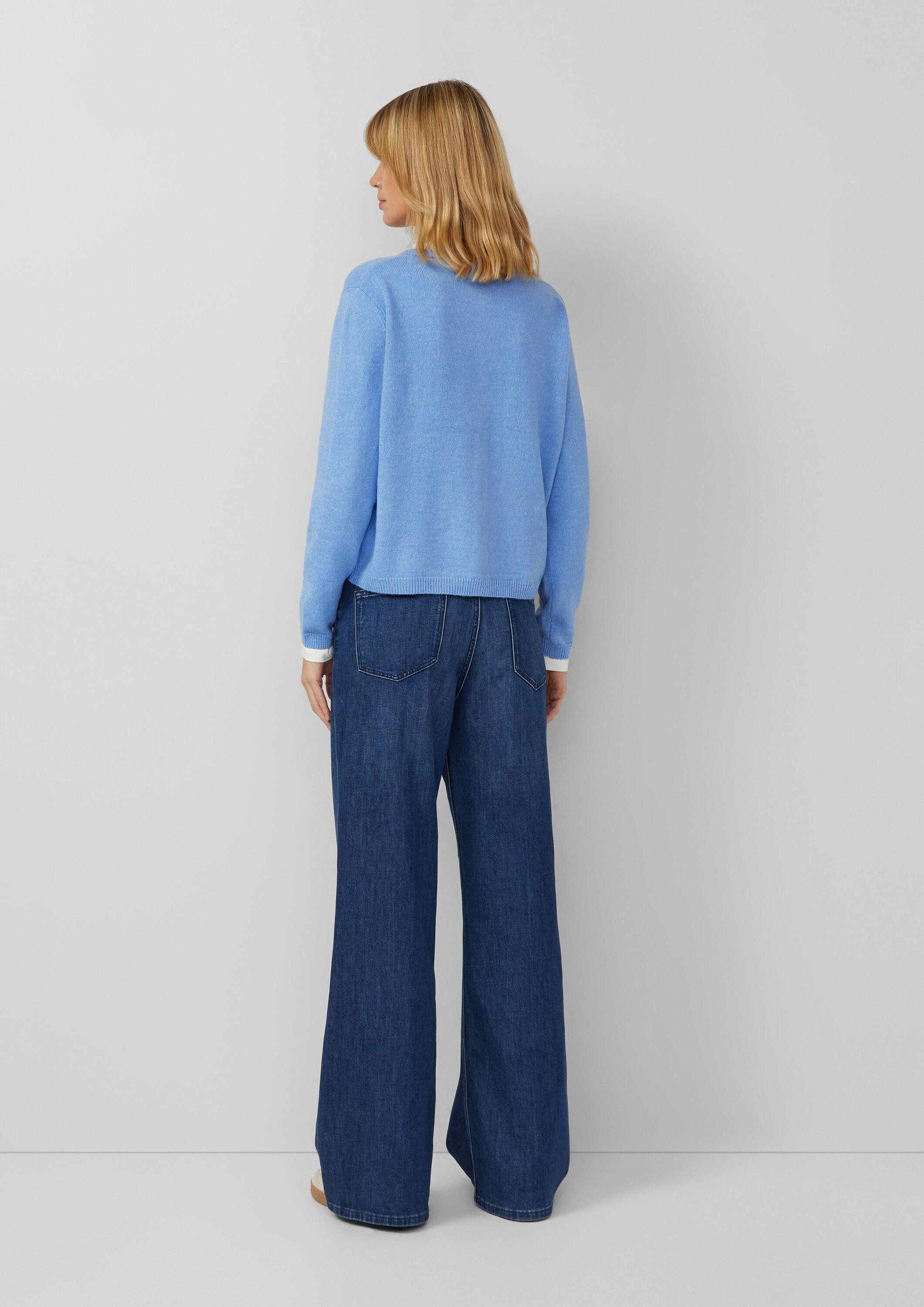 s.Oliver Cardigan Strickjacke Weiche Strickjacke aus Alpakamix