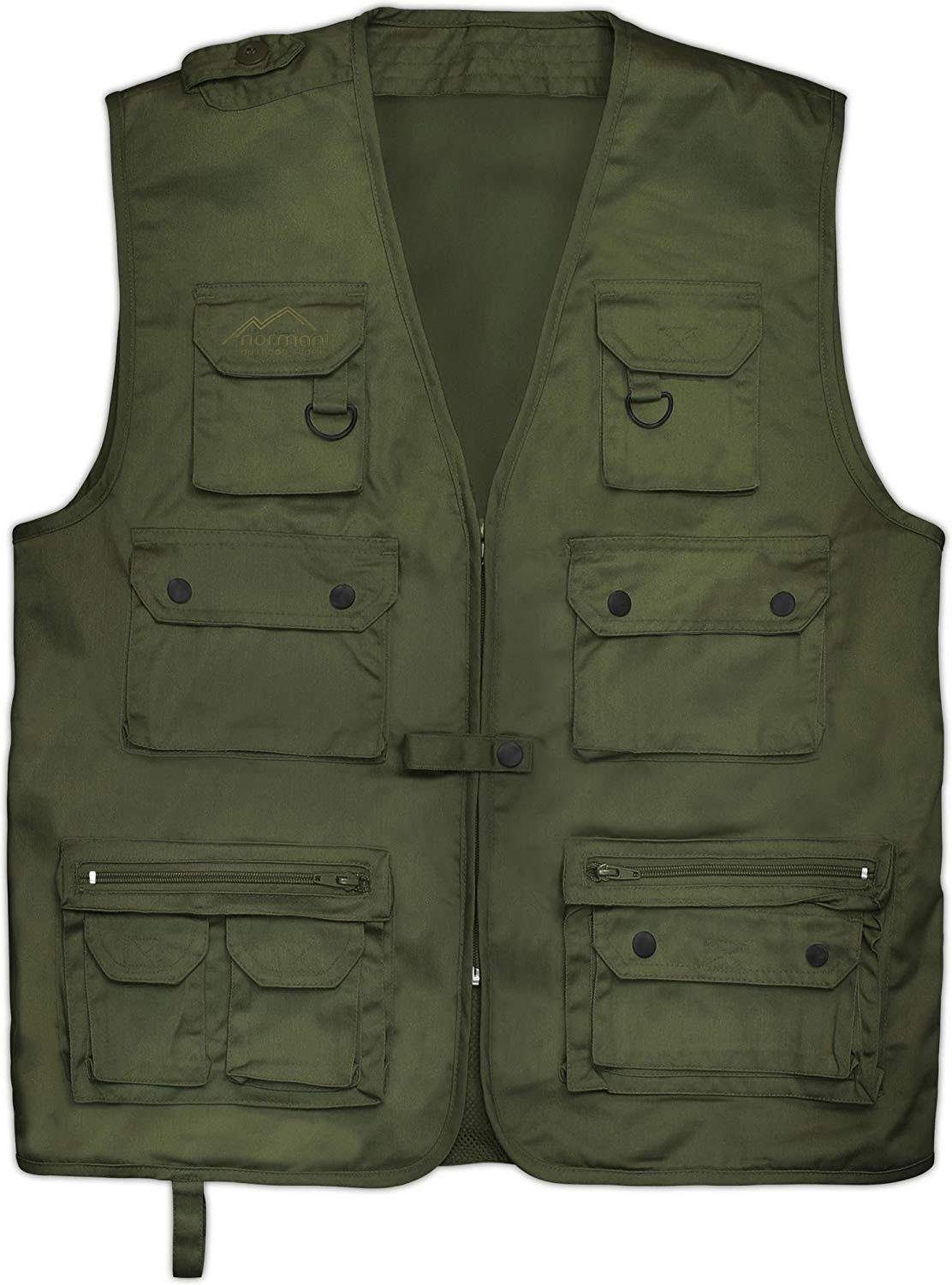 normani Funktionsweste Outdoor Weste Vachellia Jagdweste Angelweste Reiseweste mit vielen praktischen Taschen
