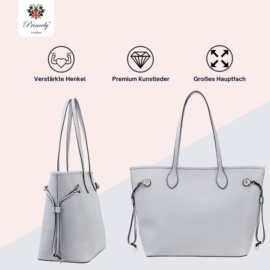 Princely London Shopper Georgia Medium - Mittelgroßer Damen Shopper, Elegant & viel Platz
