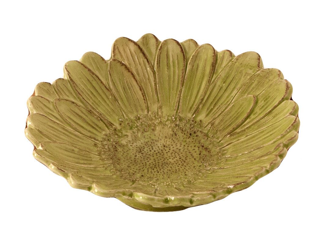 Virginia Casa Servierschale Romatica, Keramik, Spülmaschinengeeignet, Gelb, Blumen, H: 6cm