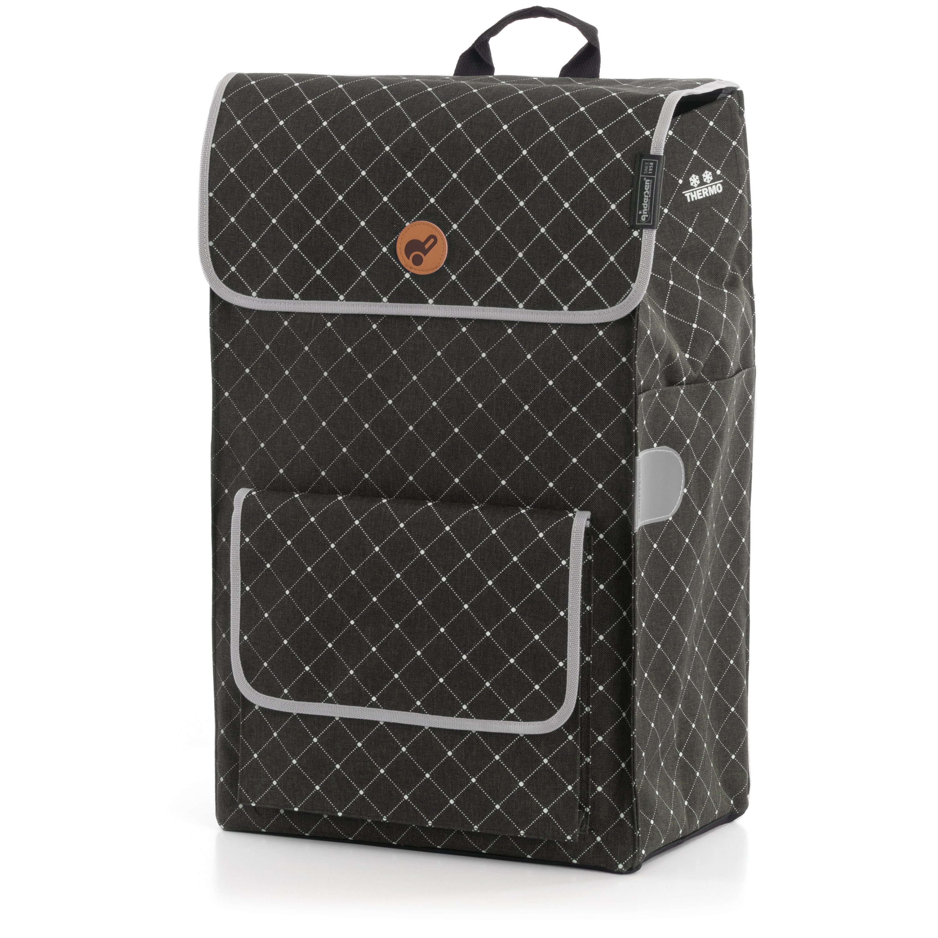 Andersen Einkaufstrolley Treppensteiger Scala Shopper Tamo anthrazit, Thermofach 16 Liter, belastbar bis 40kg, wasserabweisend