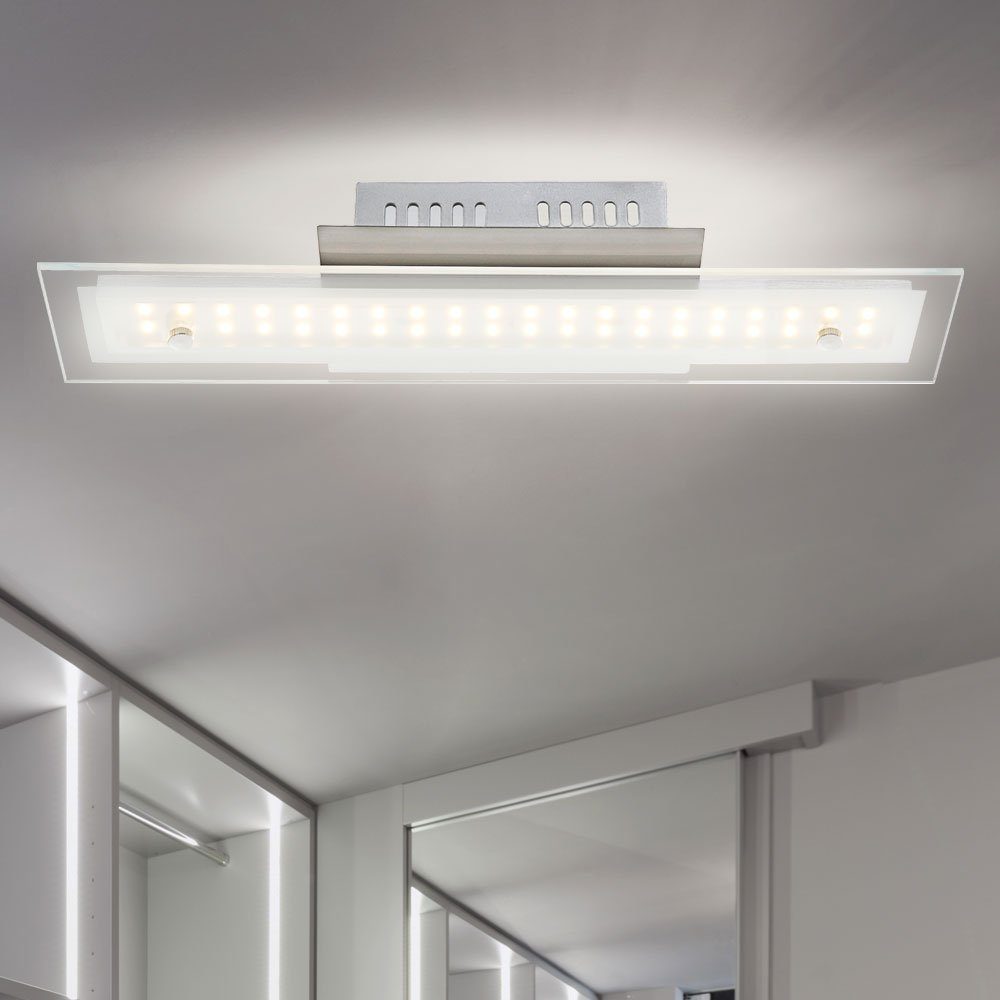 Globo Zimmer Leuchte Lampe LED Design Beleuchtung fest Decken Schlaf Warmweiß, Deckenleuchte, Glas LED-Leuchtmittel LED verbaut, Wohn