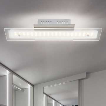 Globo LED Deckenleuchte, LED-Leuchtmittel fest verbaut, Warmweiß, Design LED Decken Lampe Wohn Schlaf Zimmer Beleuchtung Glas Leuchte