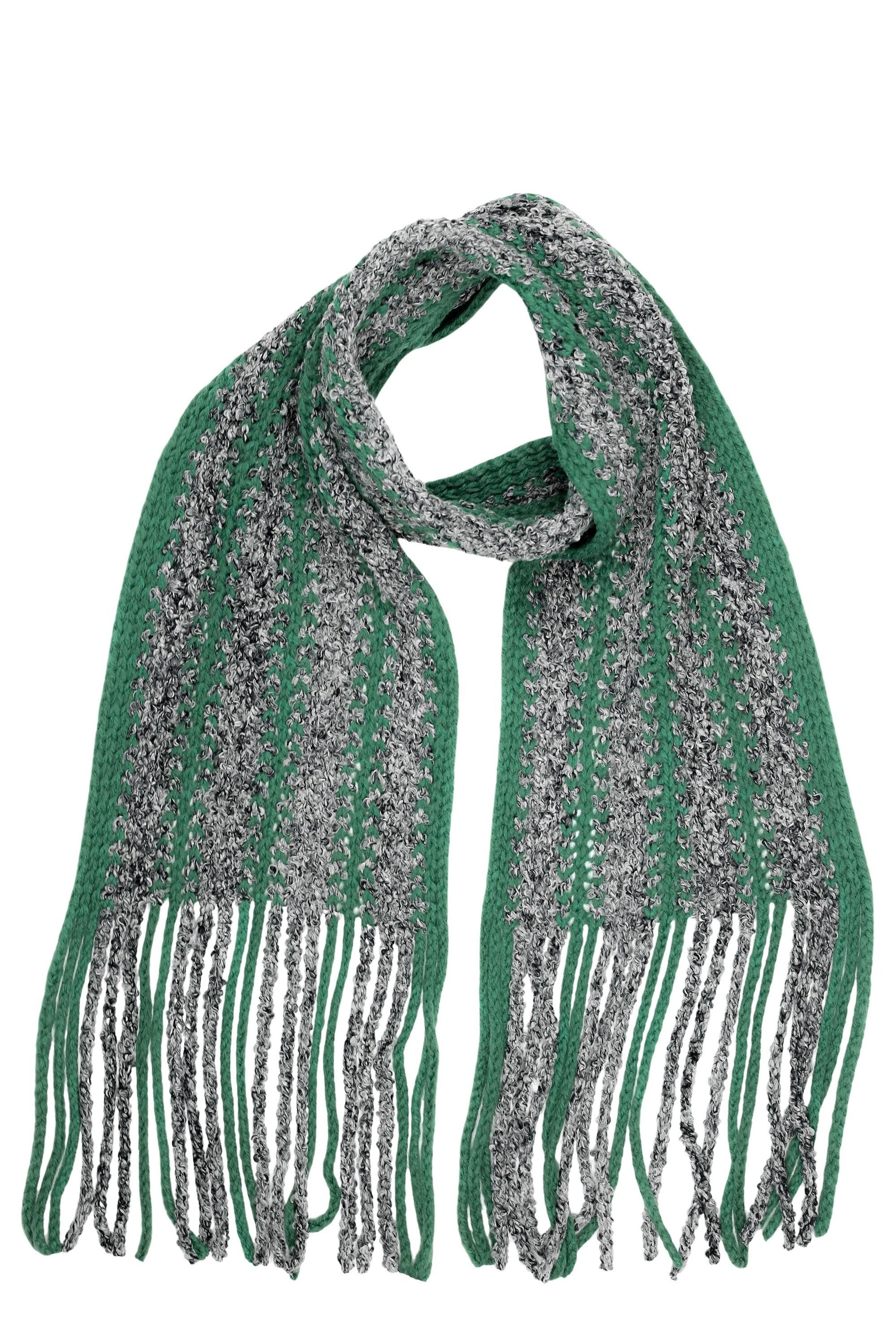 COLLEZIONE ALESSANDRO Strickschal Grobstrick, (1-St), kuschelweich, Made in Italy, bicolor