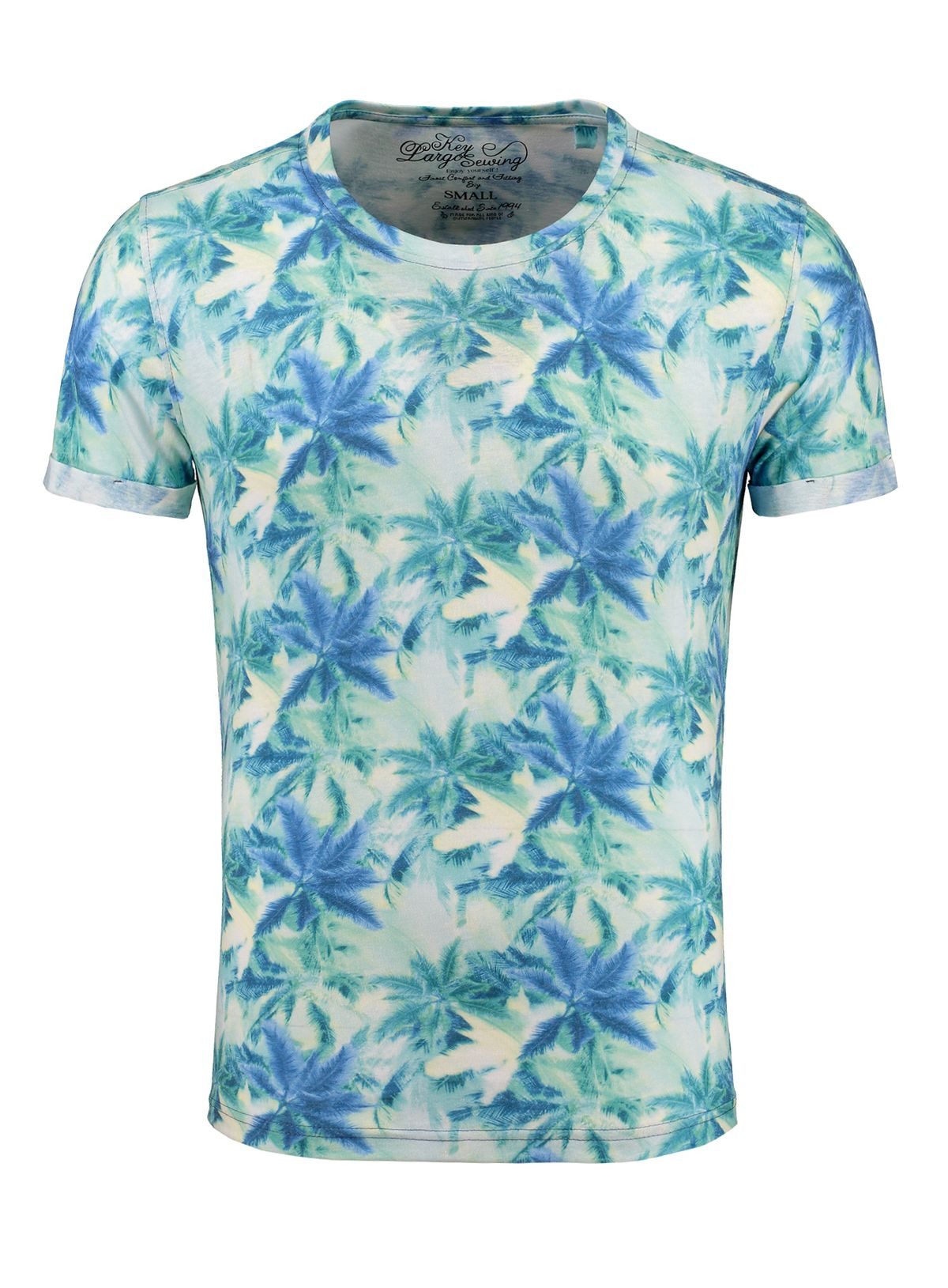 T-Shirt Florida Hawaii Look Palmennmuster MT00403