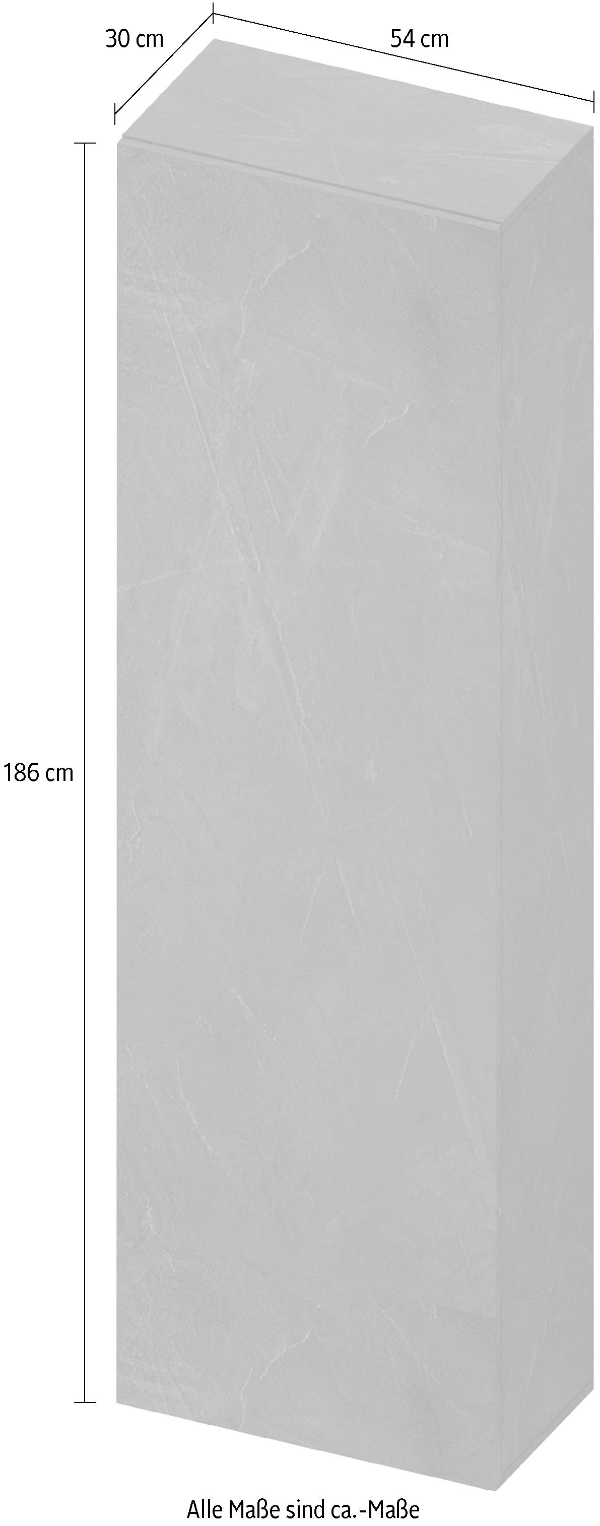 Home affaire Mehrzweckschrank Infinity Breite 54 cm, Stauraumschrank mit 1 Tür, Mehrzweckschrank, mit Push-to-open Funktion, 2 Größen, verschiedene Farben – Bild 3 von 3
