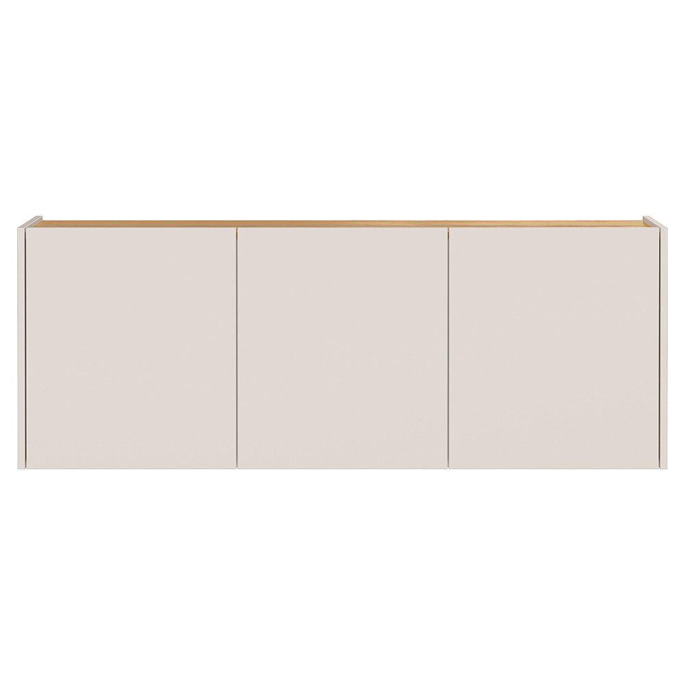 Lomadox Schuhschrank LAPUA-01 in Kaschmir und Eiche, 3-türig, ideal für schmale Flure – Bild 4 von 5