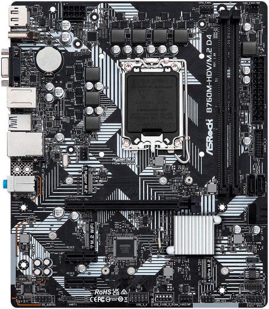 Asrock B760M-HDV/M.2 D4 Mainboard