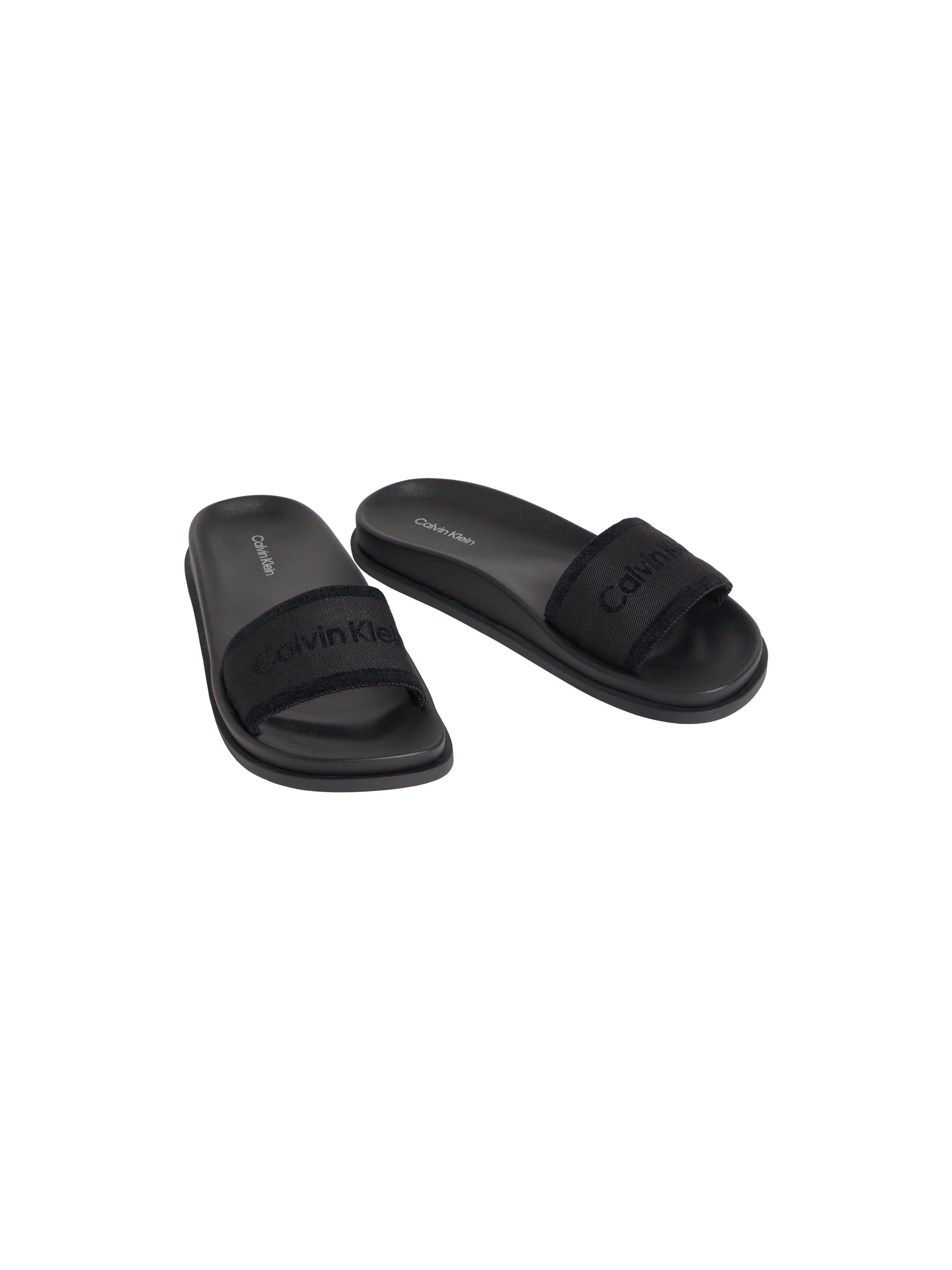 Calvin Klein CITY SANDAL MULE WEBBING Badepantolette Strandschuh, Pool-Slides, Flat mit CK-Logo