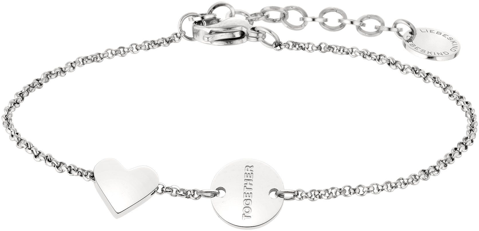 Armband Schmuck Edelstahl Together Today Everyday Herz LJ-0521 LJ-0522 LJ-1575