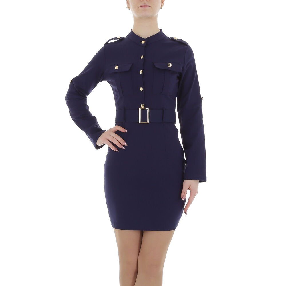 Ital-Design Minikleid Damen Freizeit Stretch Blusenkleid günstig online kaufen