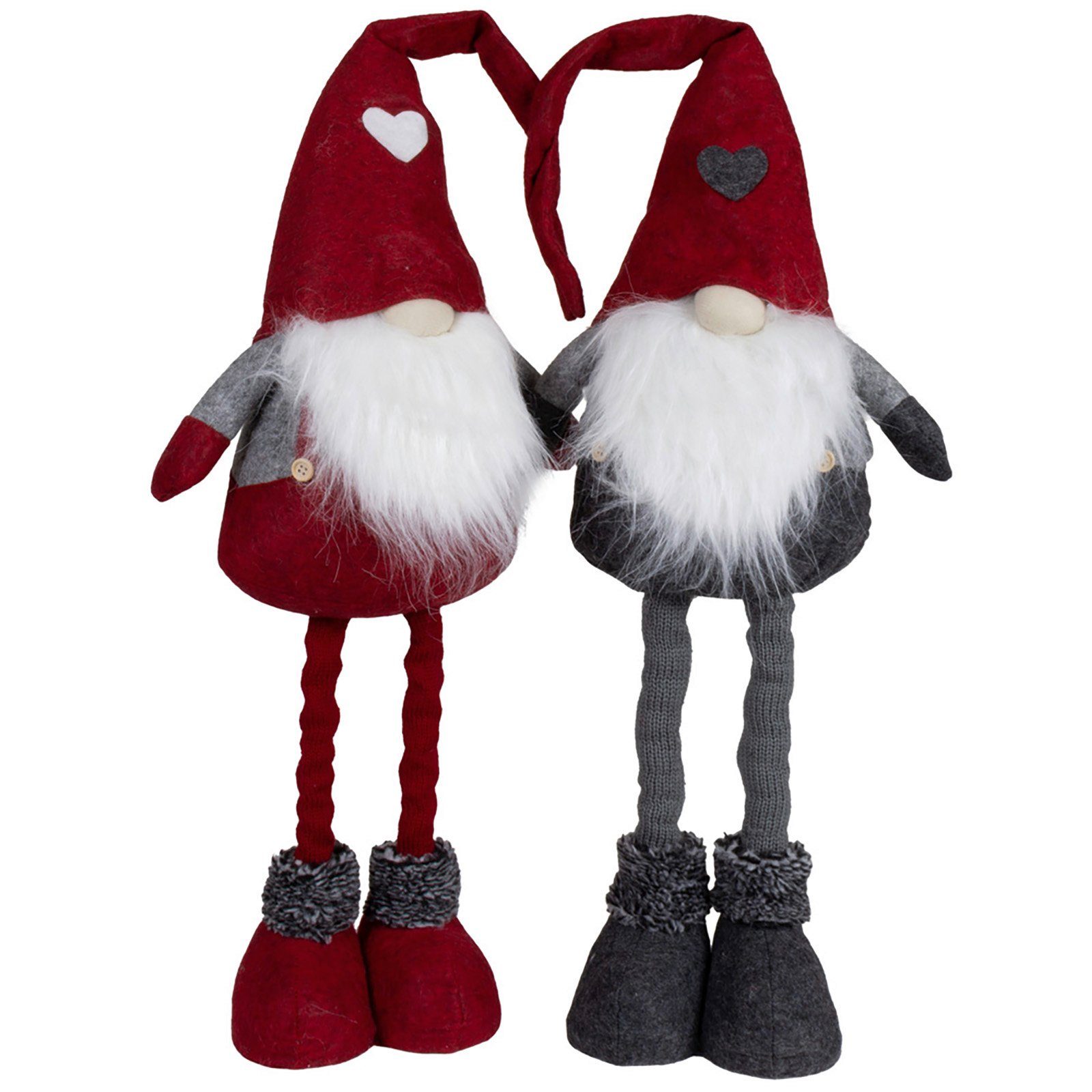 Weihnachtsfigur ausziehbarer XL Wichtel 45-65cm (75-95cm)