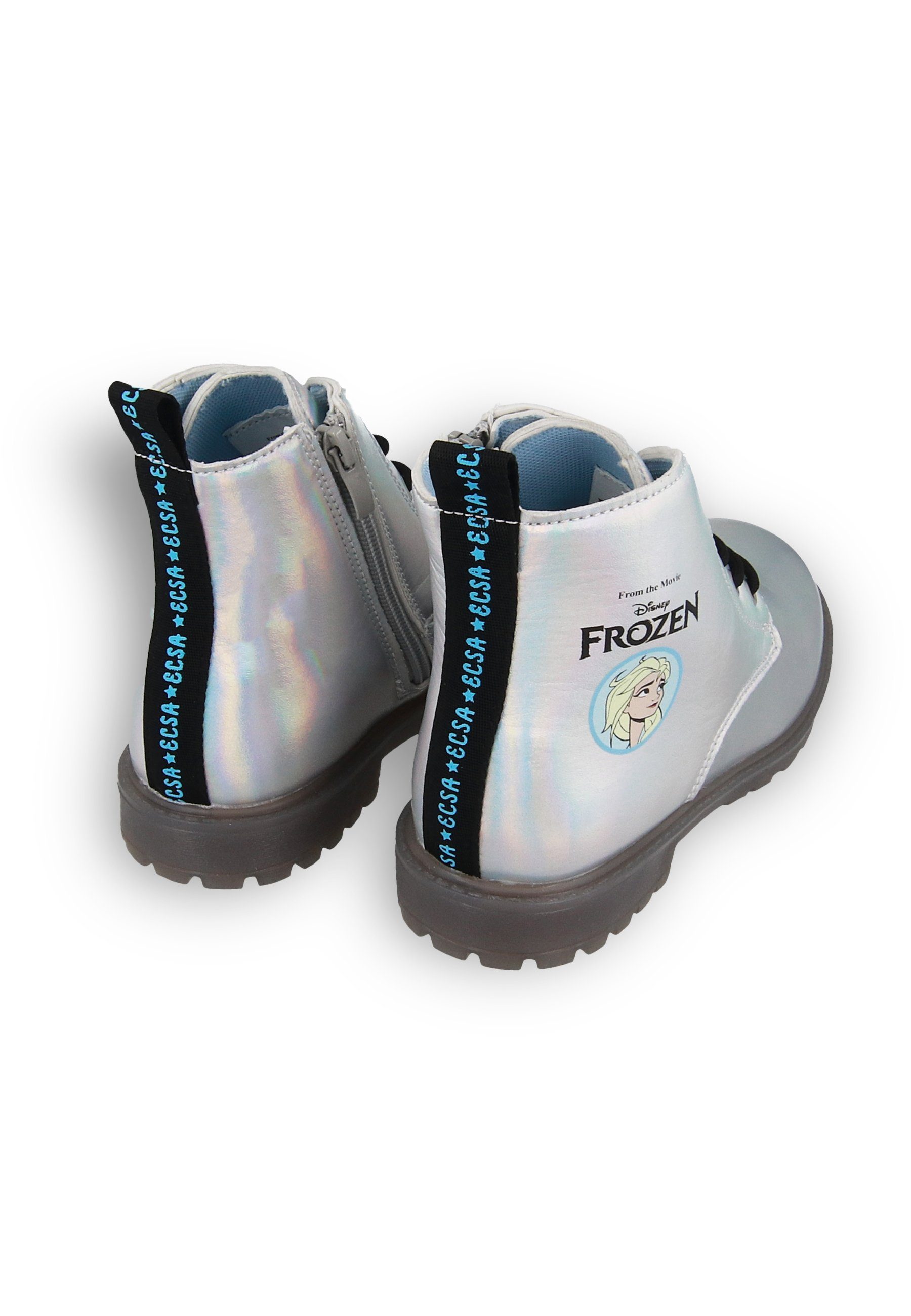 Außensohle Boots und Kids2Go Lichtern Licht Reißverschluss Frozen Kids2Go seitlichem Stiefel in mit der