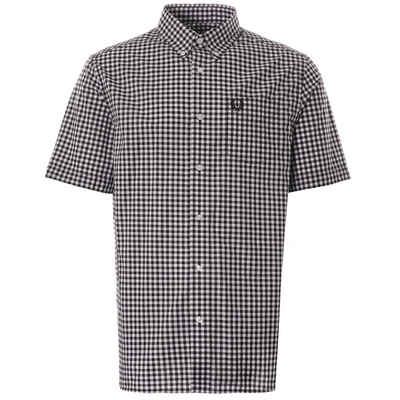 Fred Perry Kurzarmhemd Fred Perry Herren Hemd, Fred Perry Gingham Short Sleeve Shirt.