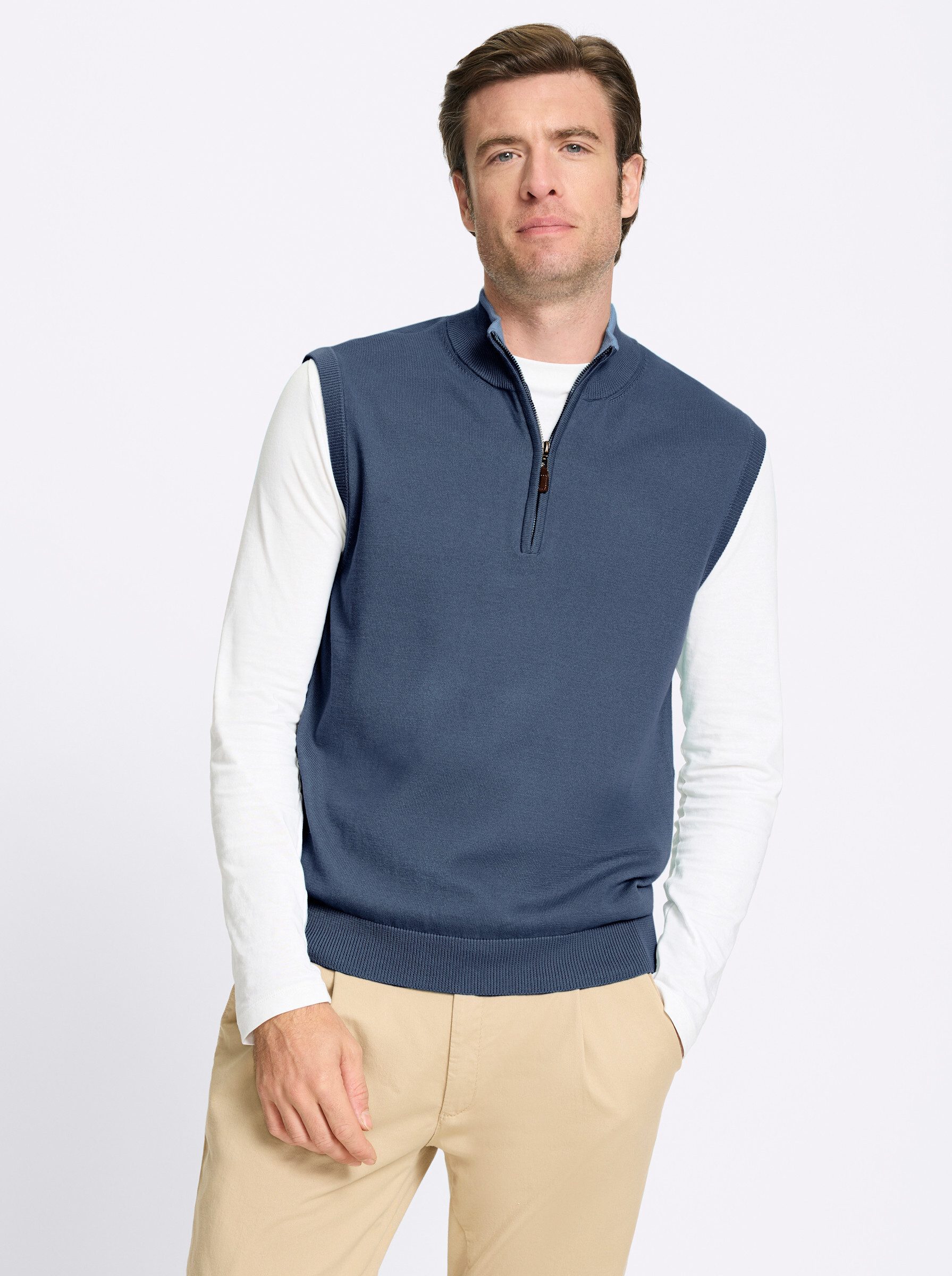 Witt Strickpullover Pullunder Ärmellos Jersey