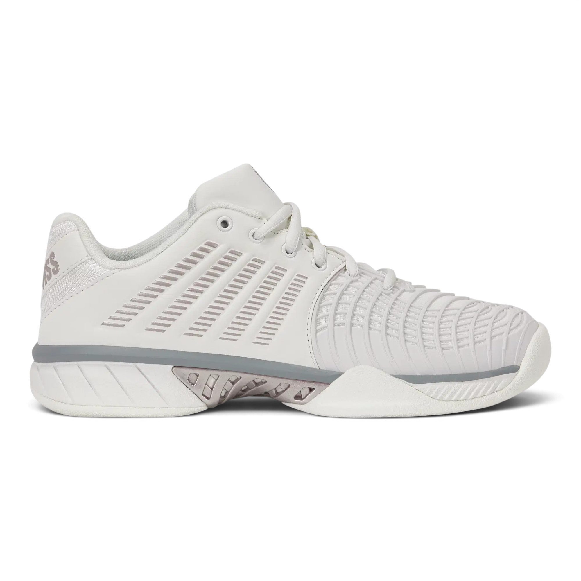 K-Swiss Performance Express Light 3 Indoor/Carpet/Teppich weiss/grau Damen Tennisschuh