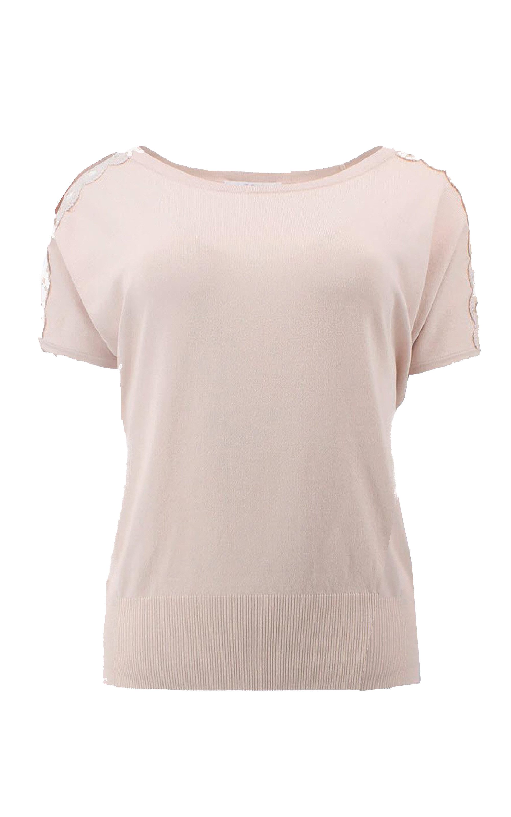 Passioni T-Shirt mit Spitzen Ärmeln günstig online kaufen