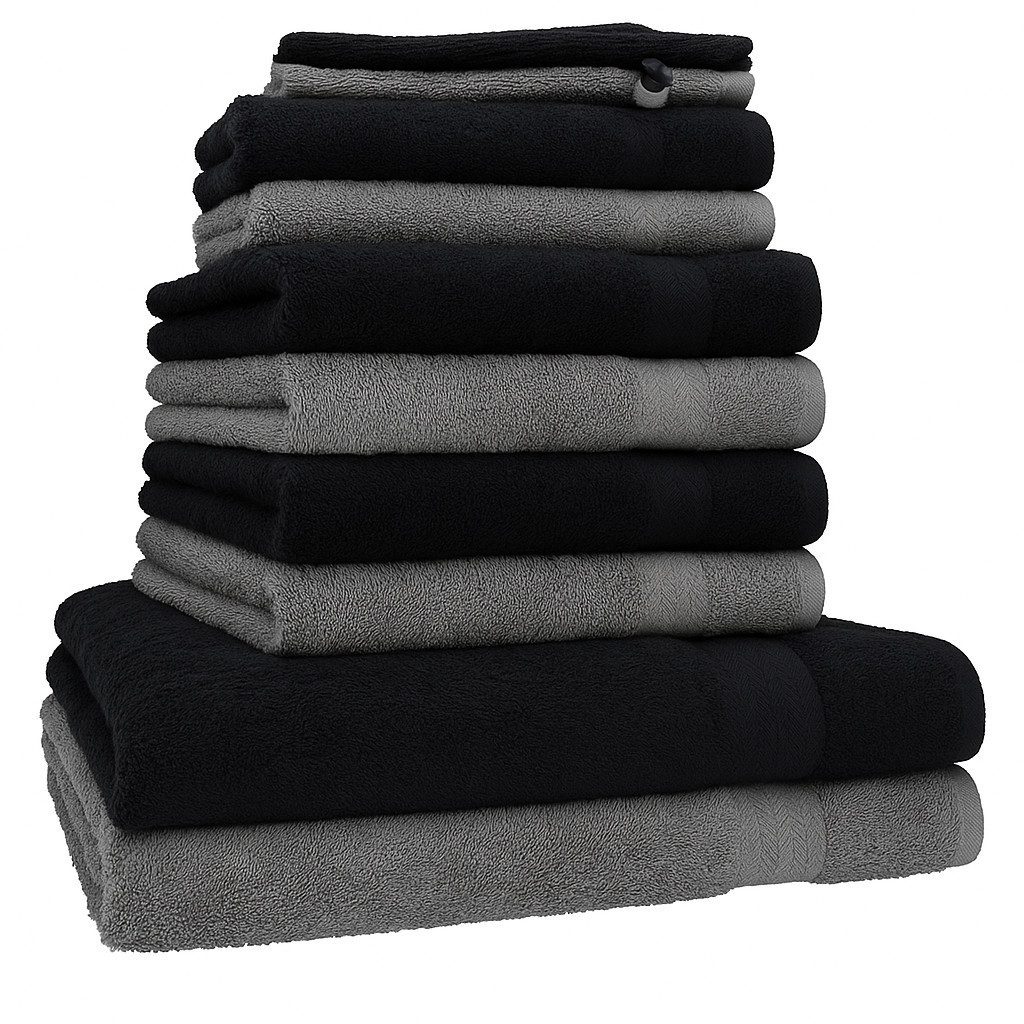 Betz Handtücher Premium Handtuch-Set 10-teilig, (Set, 10-St), Duschtücher, Handtücher, Gästetücher & Waschhandschuhe