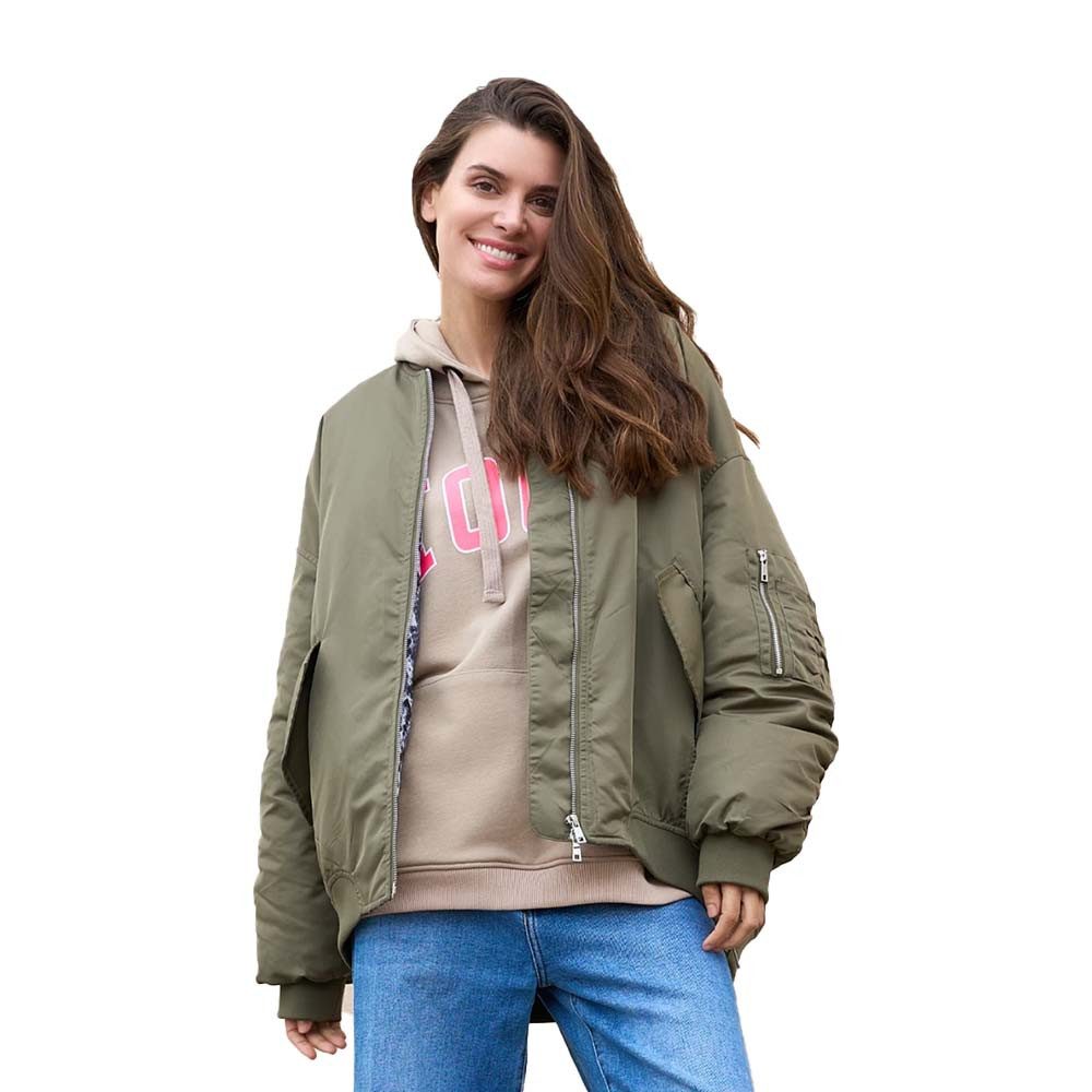 Miss Goodlife Bomberjacke Oversize Bomberjacke wattiert günstig online kaufen