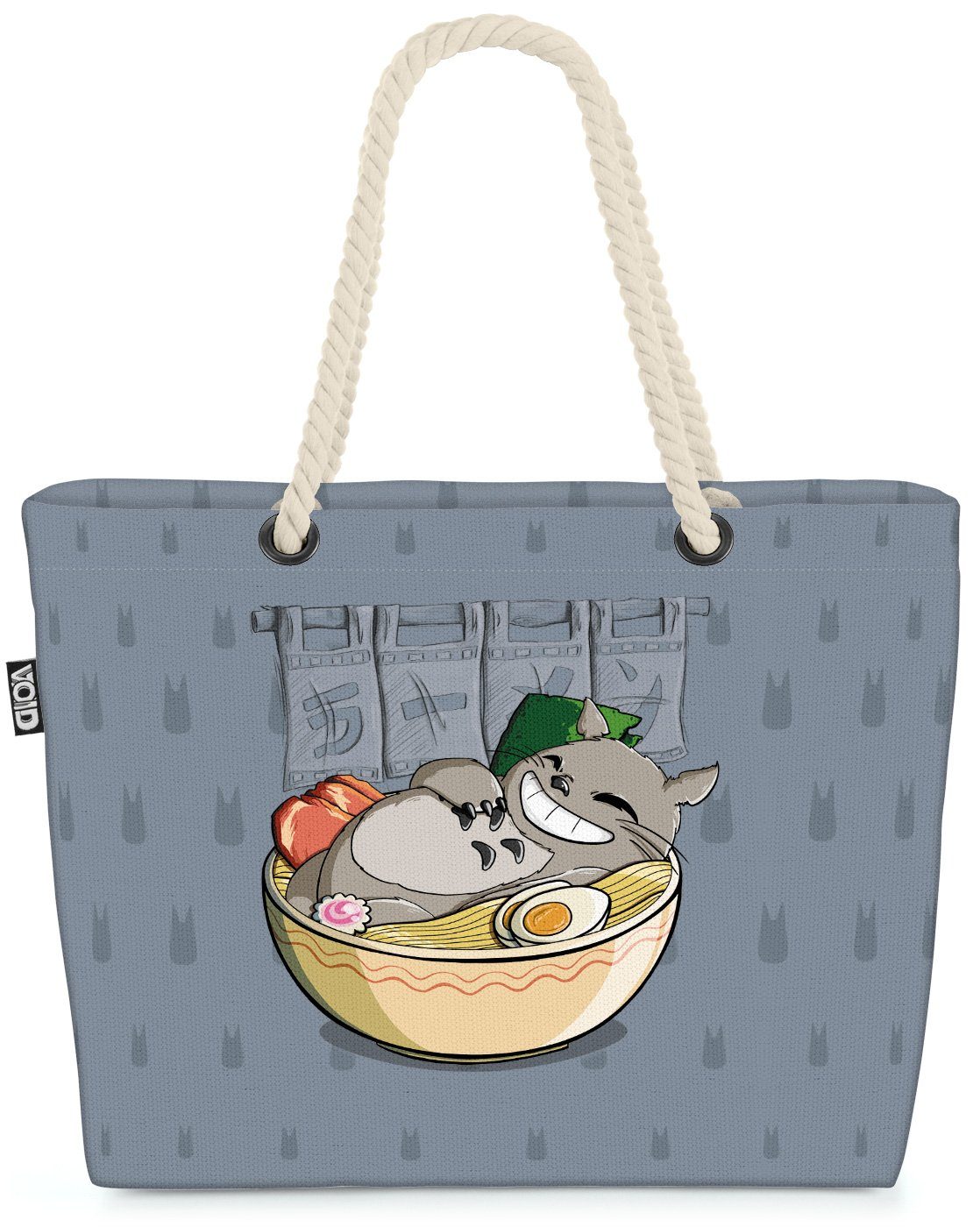 VOID Strandtasche (1-tlg), Ramen Totoro neko mein nachbar anime grau