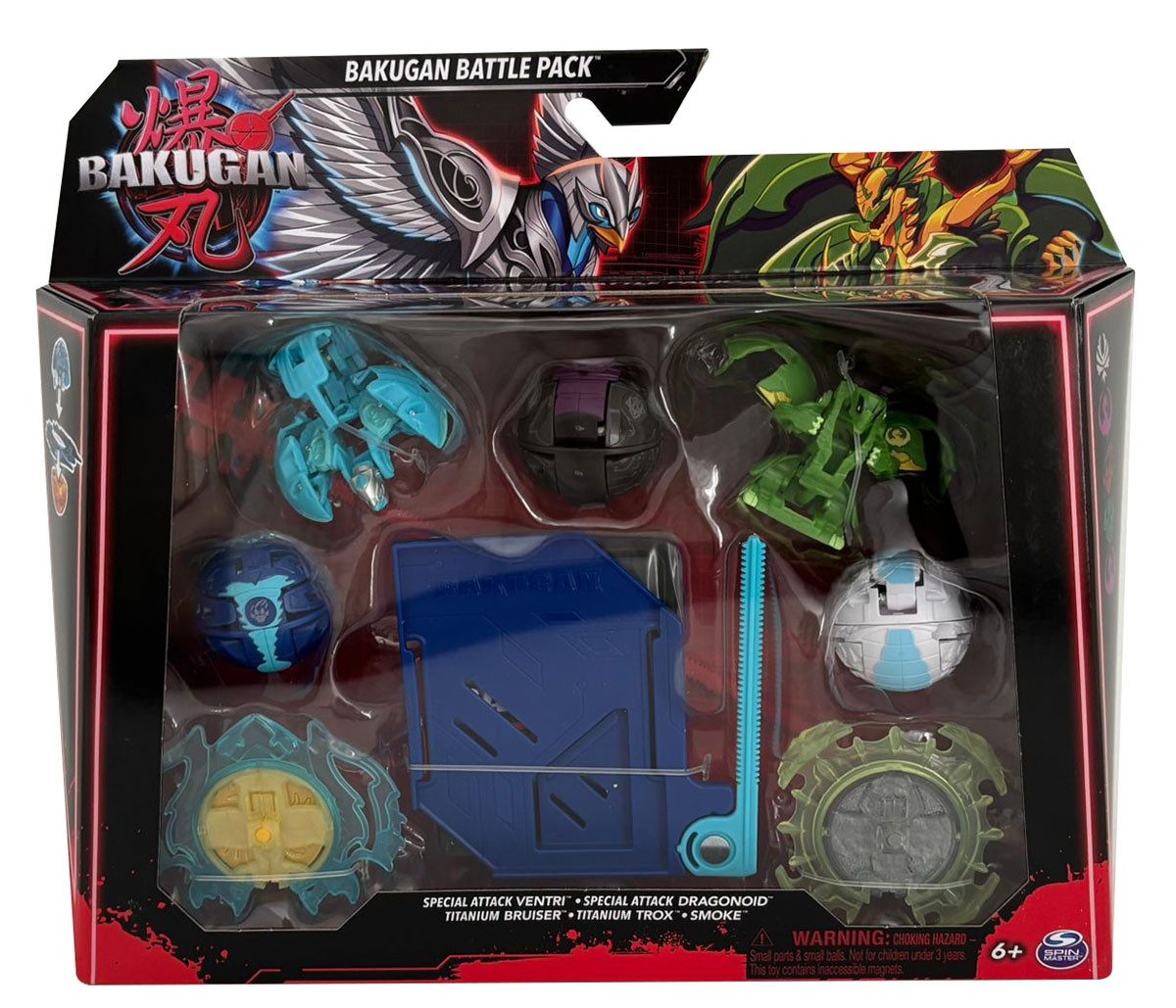 Spin Master Actionfigur ​Bakugan Battle 5-Pack PK4, Special Attack Ventri, Special Attack Drag