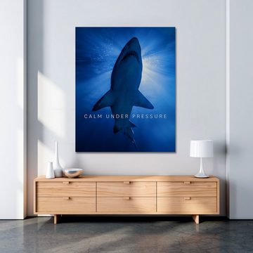 ArtMind XXL-Wandbild CALM UNDER, Premium Wandbilder als Poster & gerahmte Leinwand in verschiedenen Größen, Wall Art, Bild, Canva