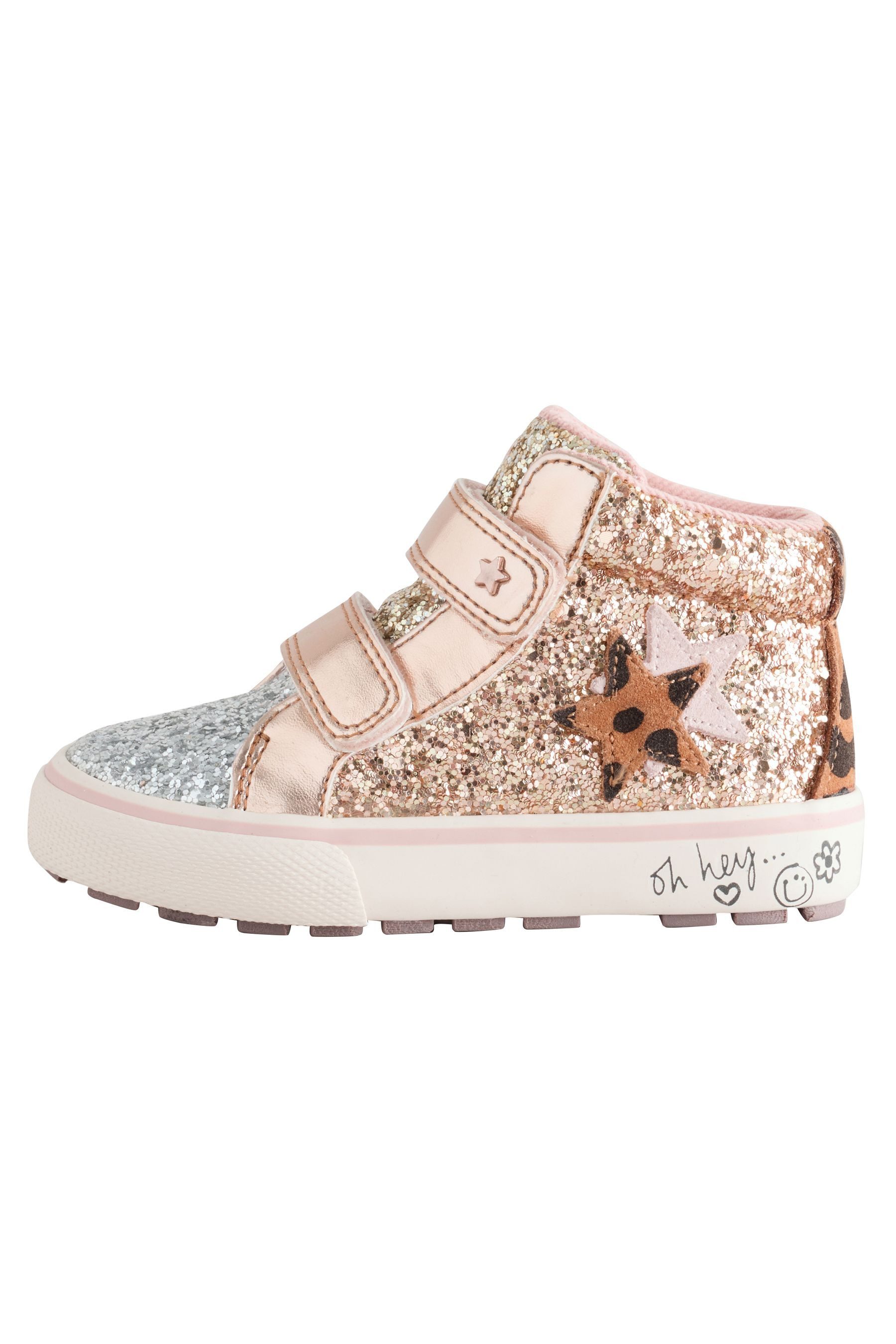 Next Hi-Top-Sneaker + Klettverschluss, weite Passform Sneaker