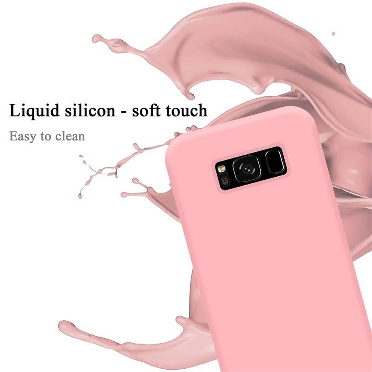 Cadorabo Handyhülle für Samsung Galaxy S8 PLUS Hülle Samsung Galaxy S8 PLUS, Flexible Hülle TPU Silikon Schutzhülle Back Cover Case
