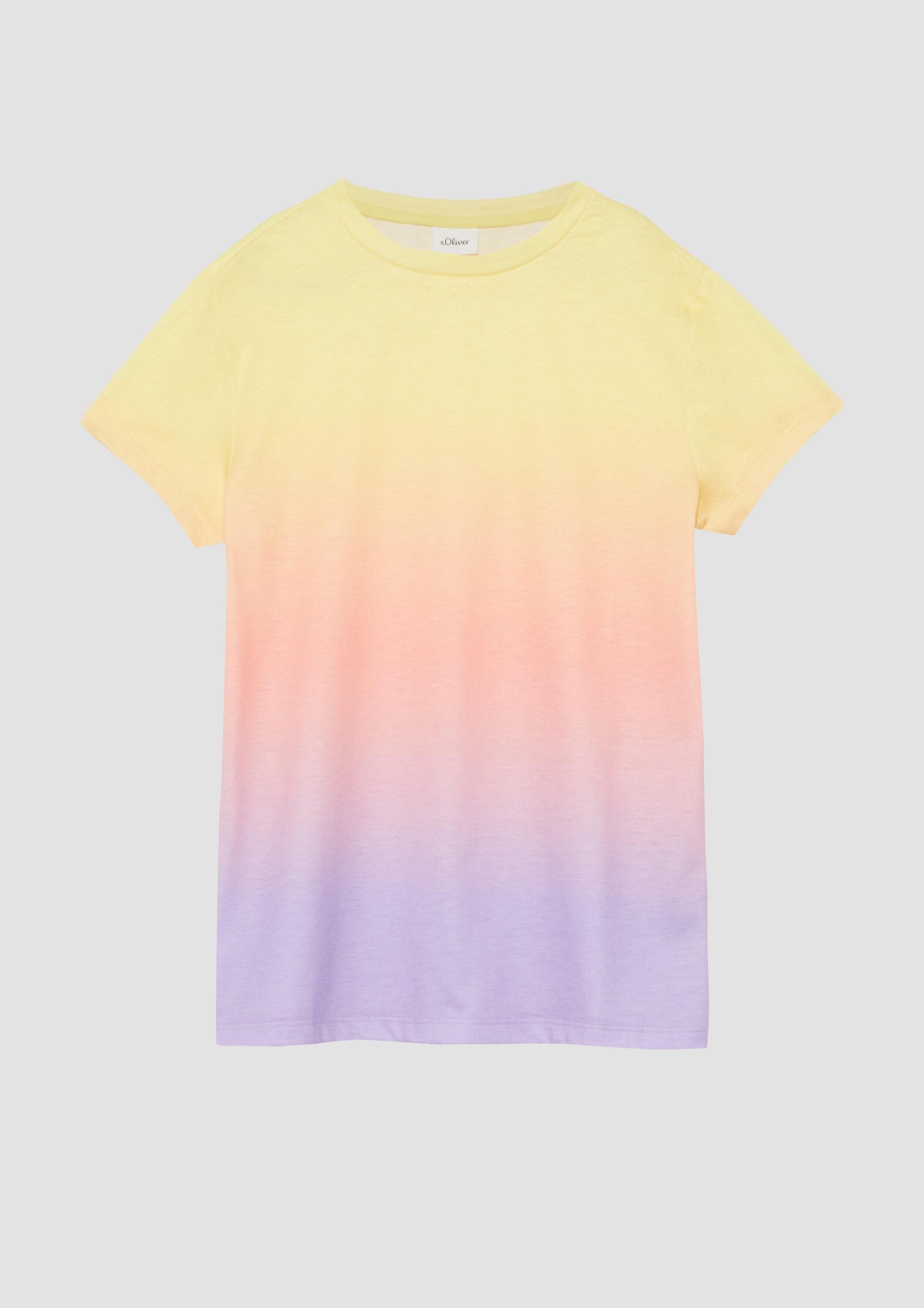 s.Oliver Kurzarmshirt T-Shirt T-Shirt mit Farbverlauf