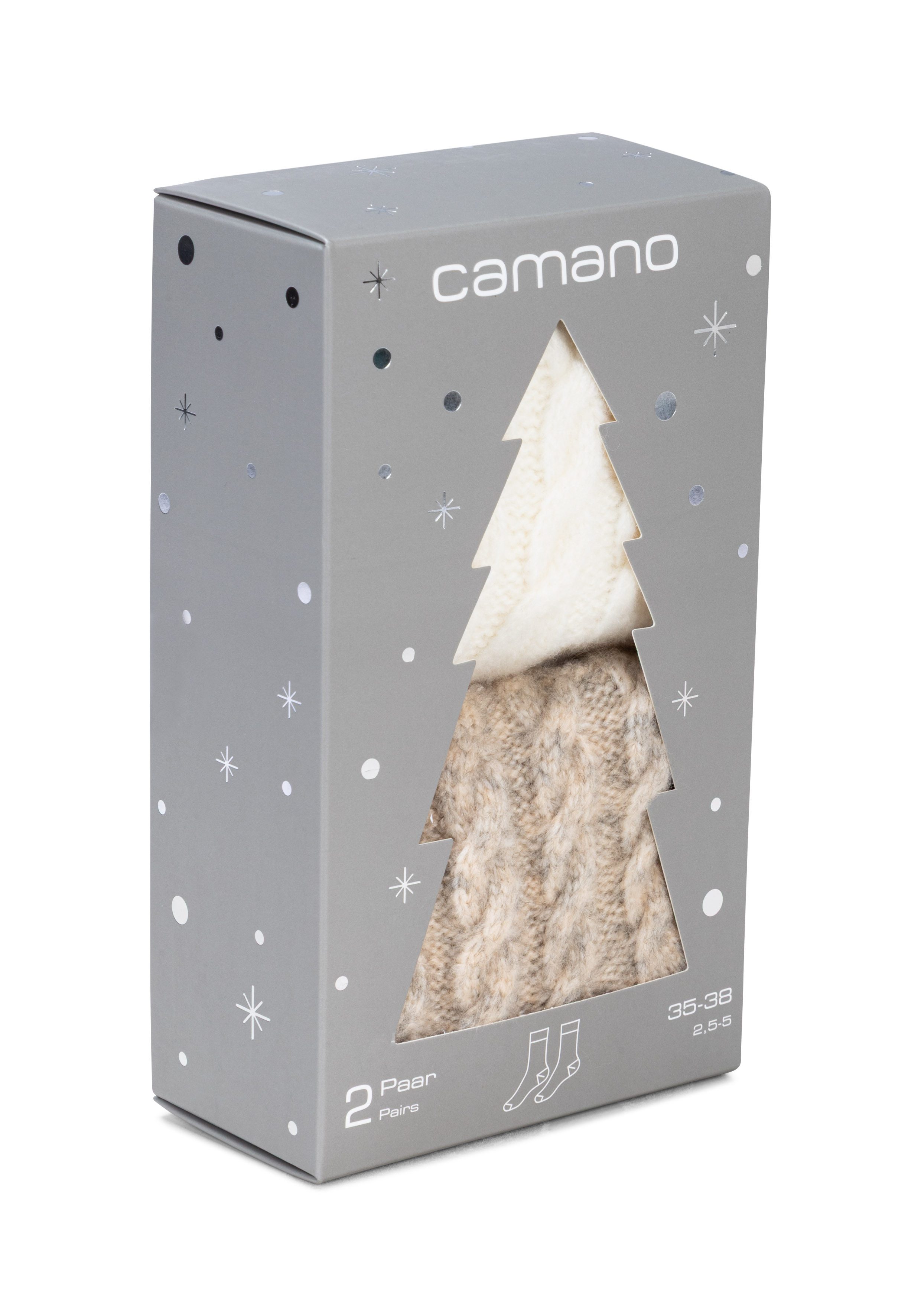 Camano Socken (2 Paar) mit weichen Zehennähten, wärmende Qualität, langlebig verarbeitet – Bild 2 von 4