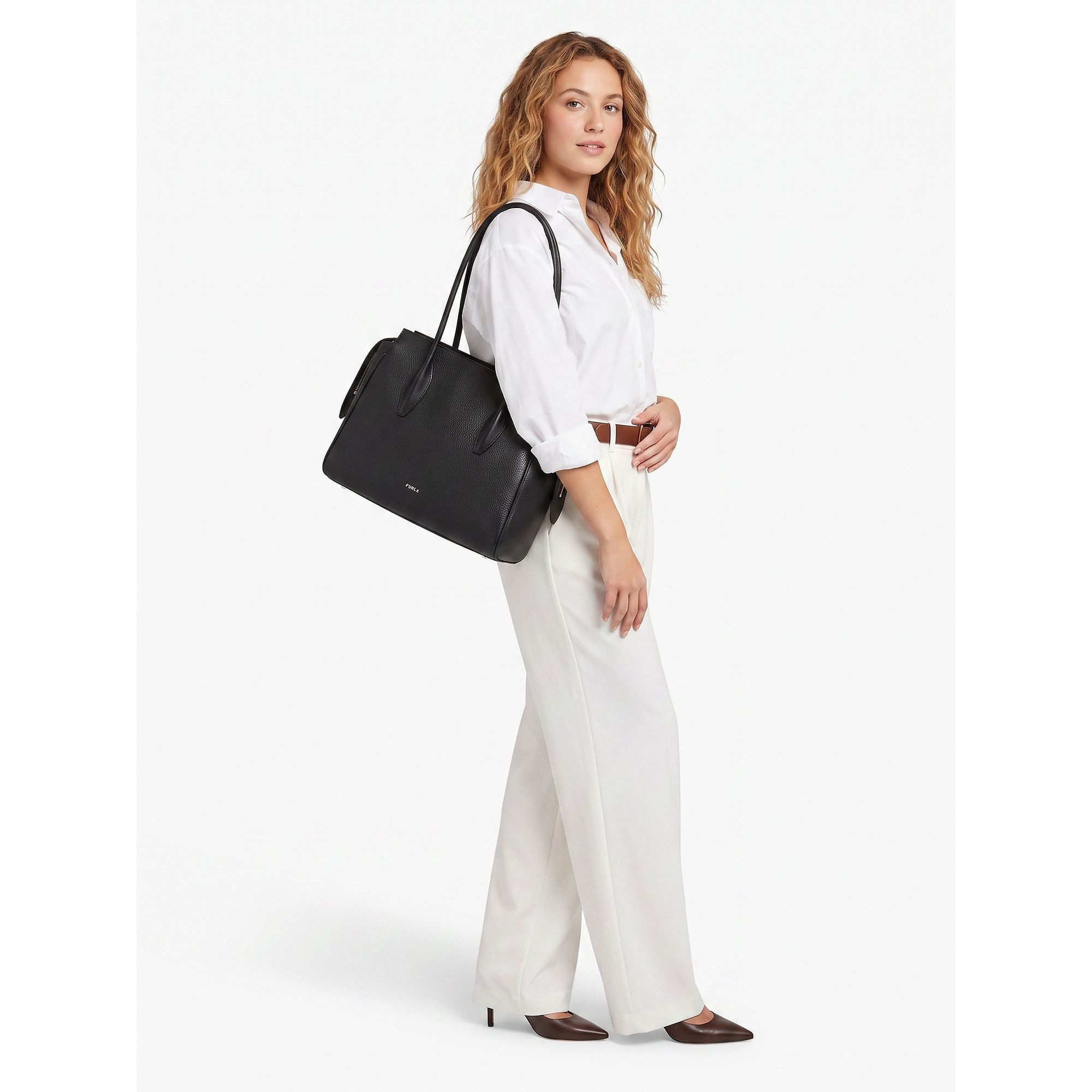 Furla Shopper Ambra, Leder