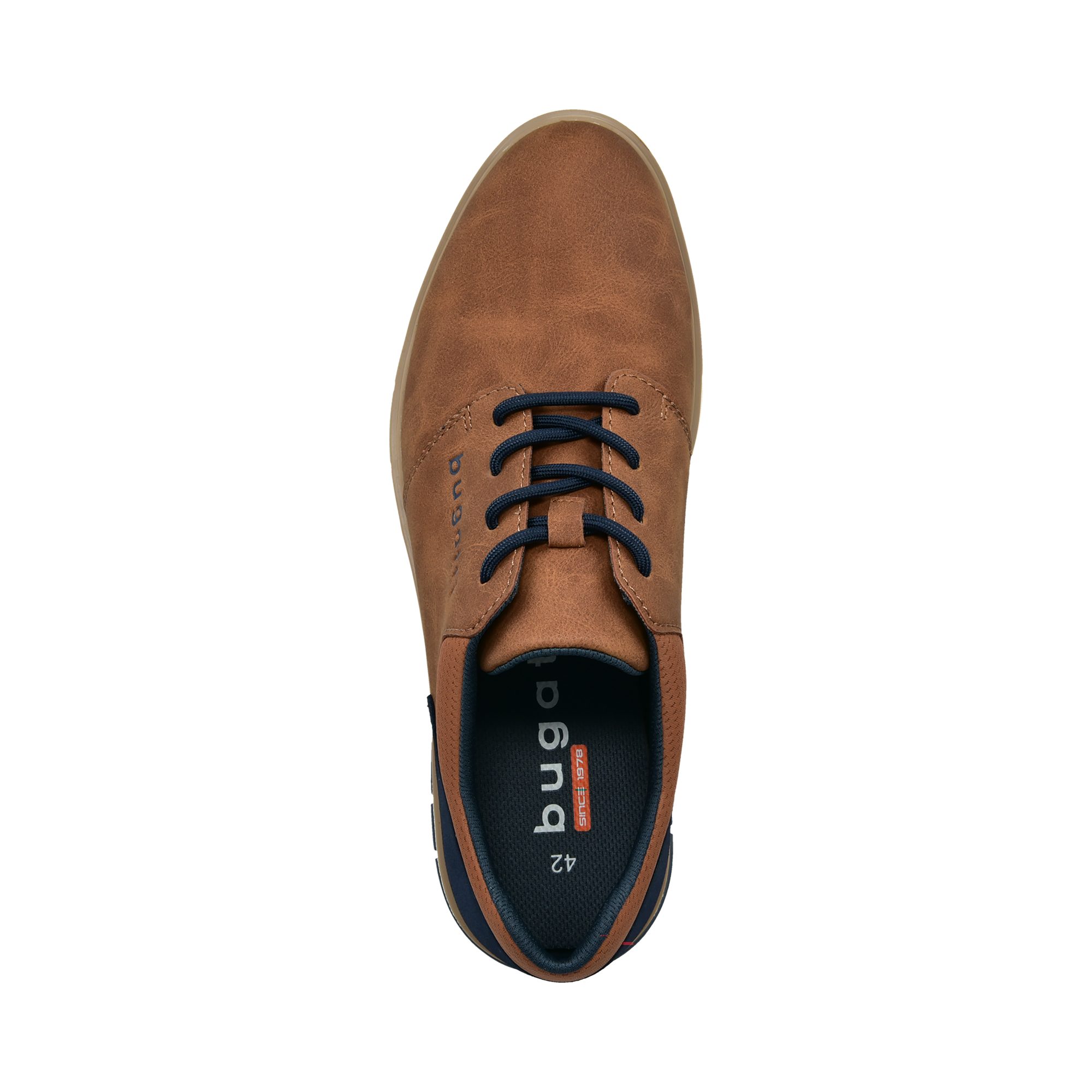 bugatti Schnürschuh Freizeitschuh, Halbschuh, Schnürschuh mit seitlicher Logoprägung