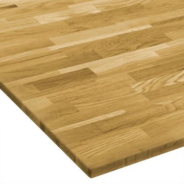 furnicato Tischplatte Eichenholz Massiv Quadratisch 23 mm 80x80 cm (1 St)