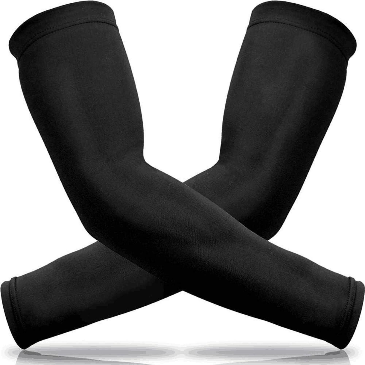LuxusKollektion Armlinge Arm Sleeves Kompression UV-Schutz XXL Schwarz (1-St)